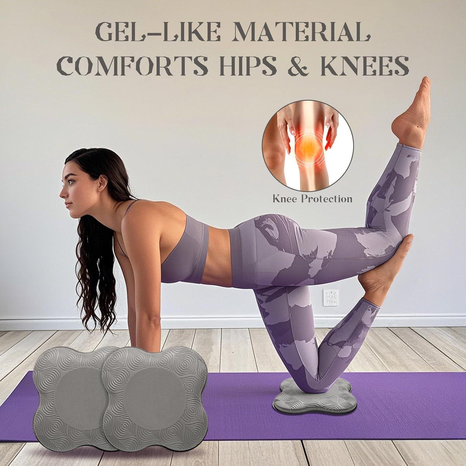 Cojines de Yoga MBKHFLL - Almohadillas Extra Gruesas 15mm