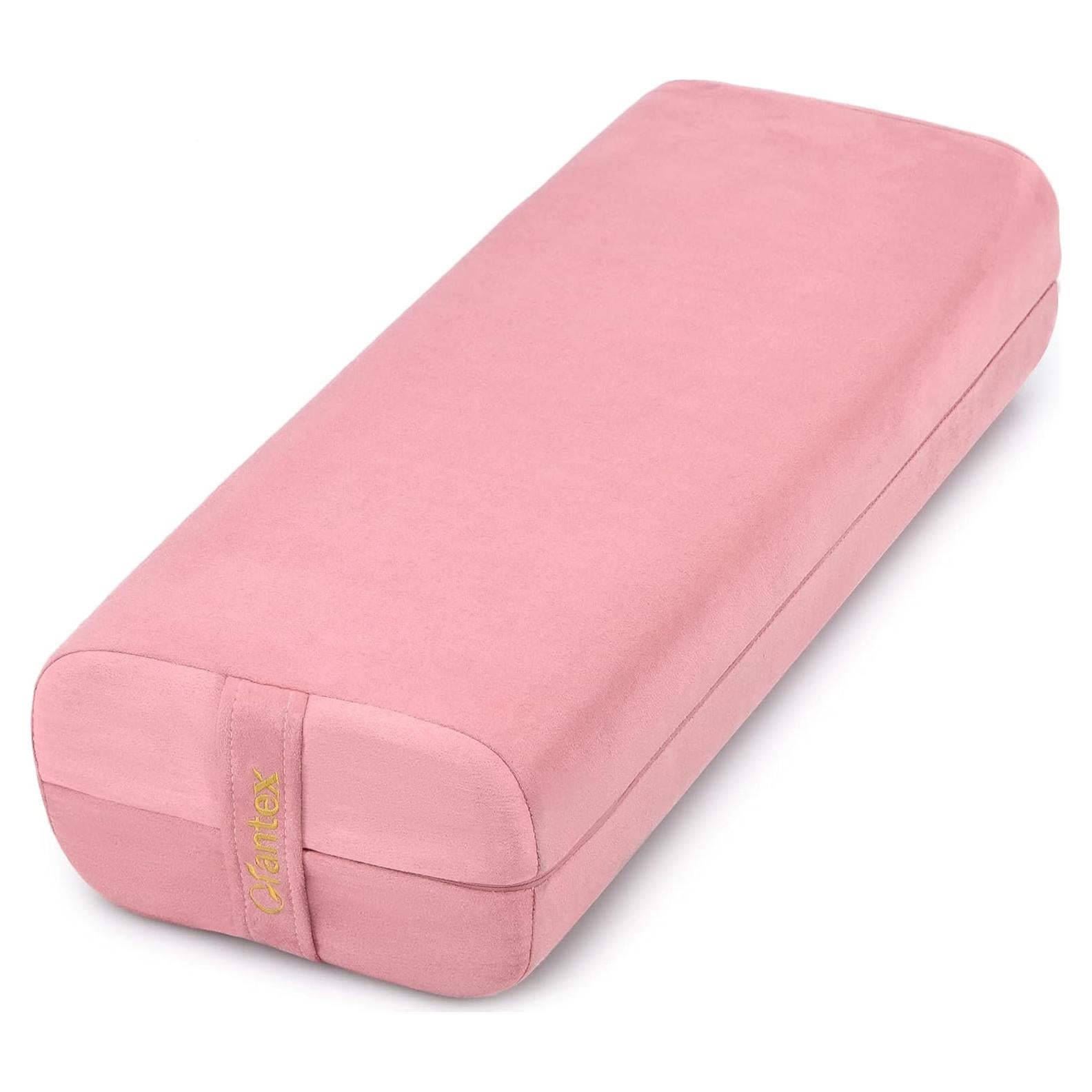 Almohada de Yoga Giantex GT10011PI-FH Suede Lavable Rosa