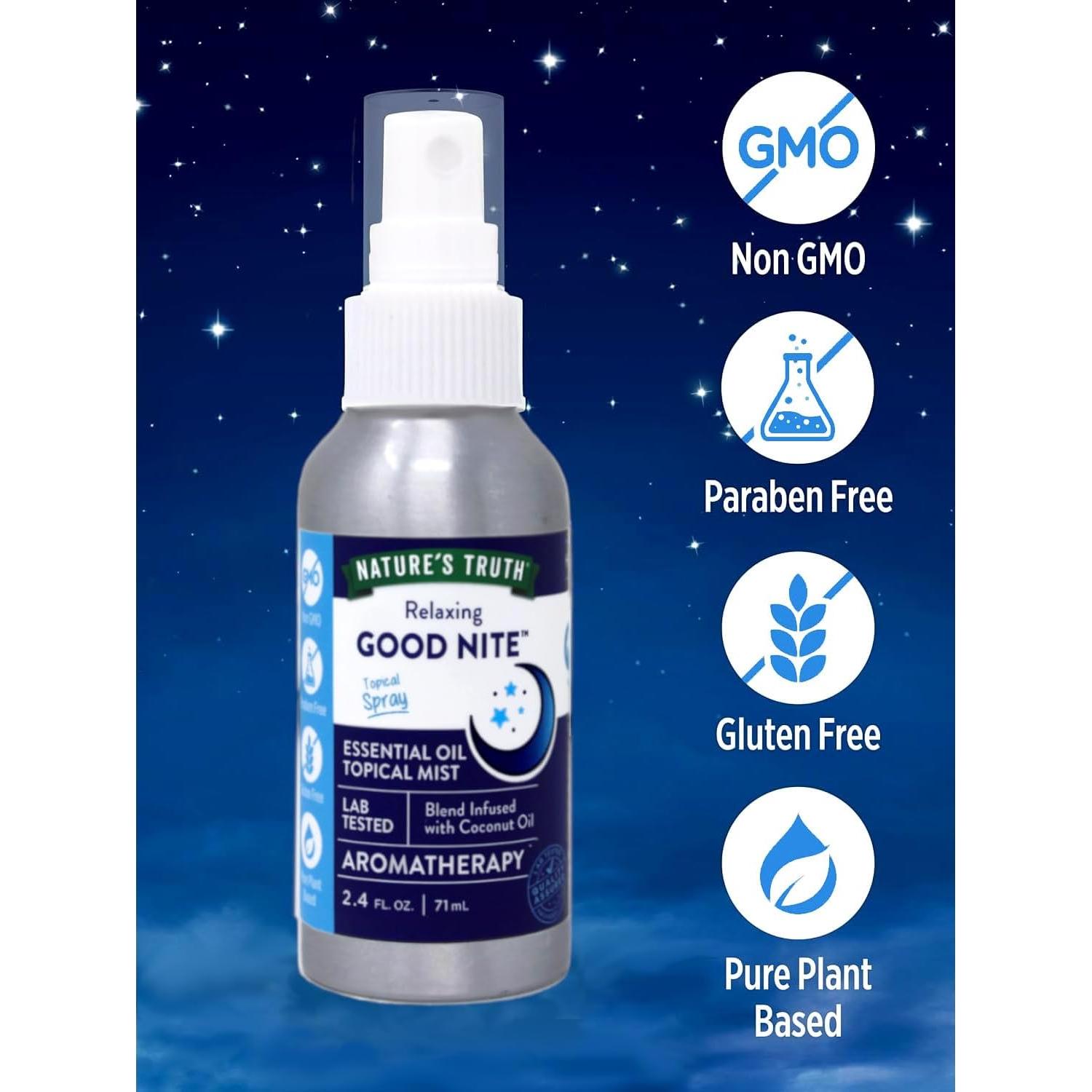 Rocío de Aceite Esencial Good Nite Nature's Truth 71 ML - Paquete de 3