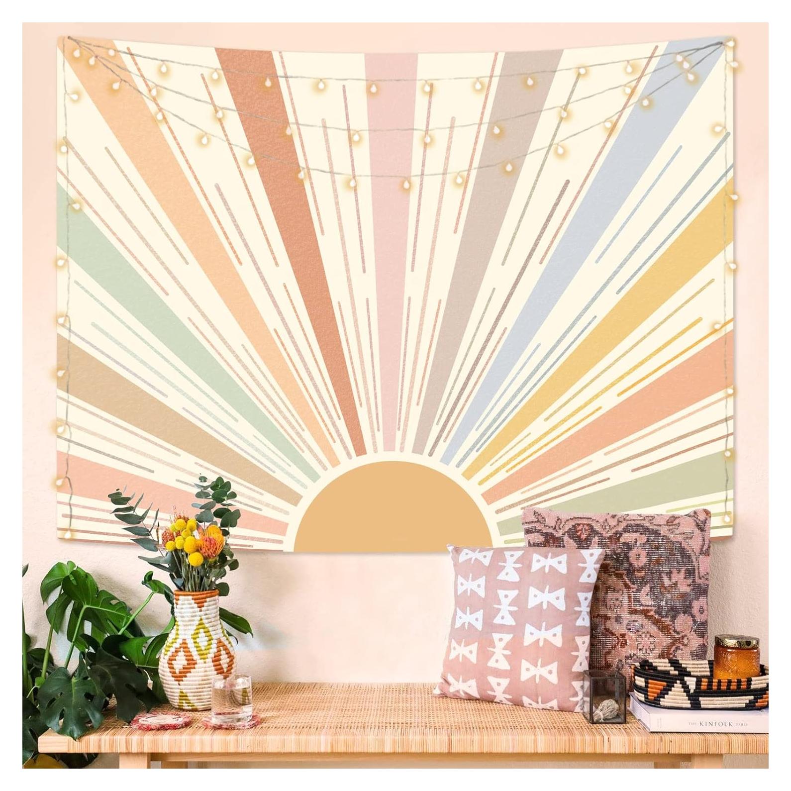 Tapiz Boho Kanuyee Vintage 91.4x121.9 cm Sol Retro