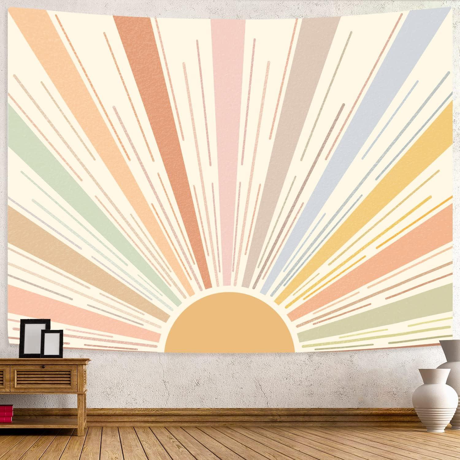 Tapiz Boho Kanuyee Vintage 91.4x121.9 cm Sol Retro