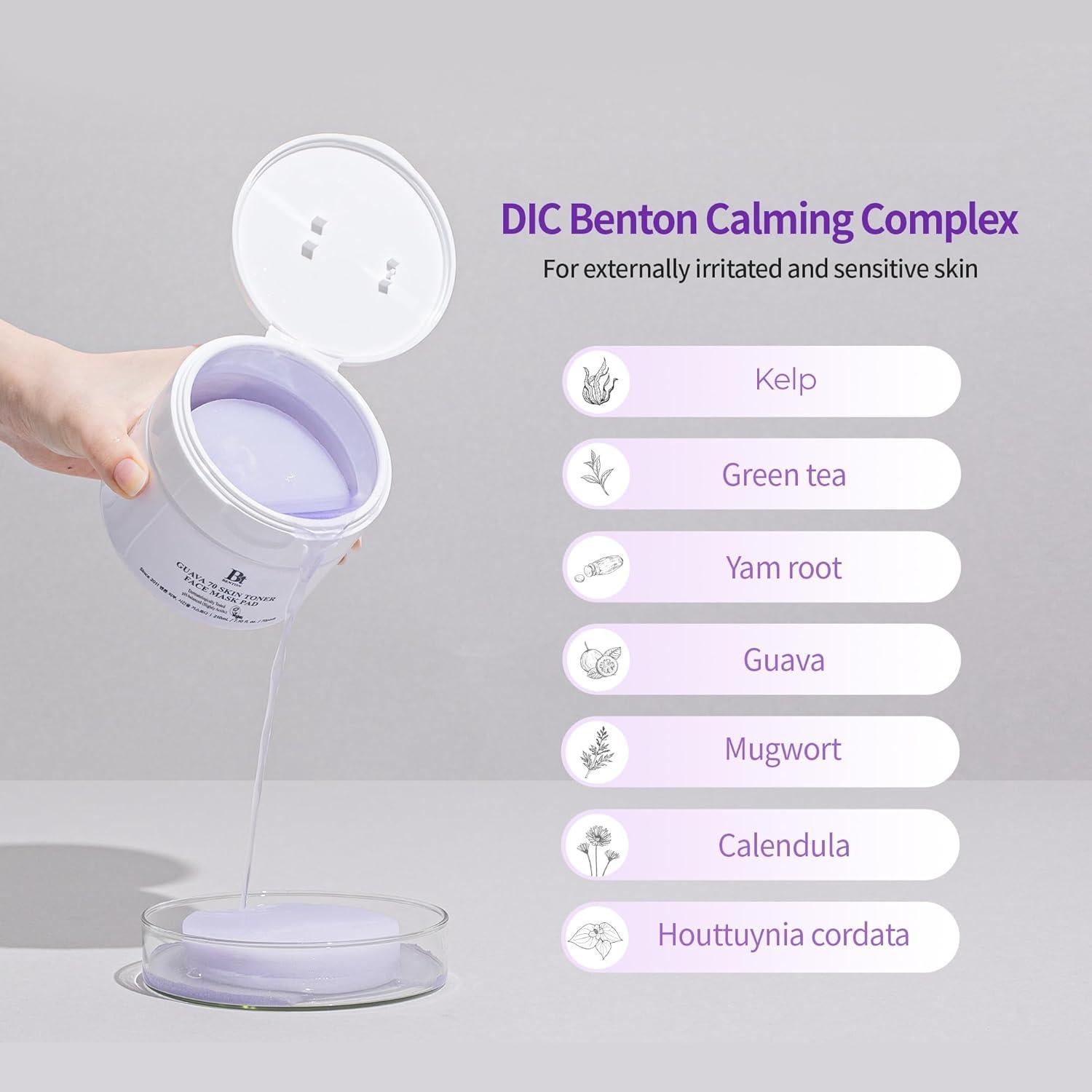 Mascarilla Facial Benton Guayaba 70 Pads Hidratantes