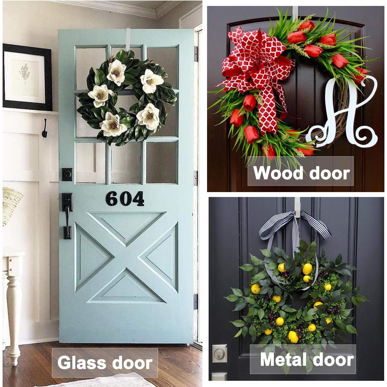 Colgador de Corona Ajustable LBSUN Blanco 38-63.5 cm 20 lbs