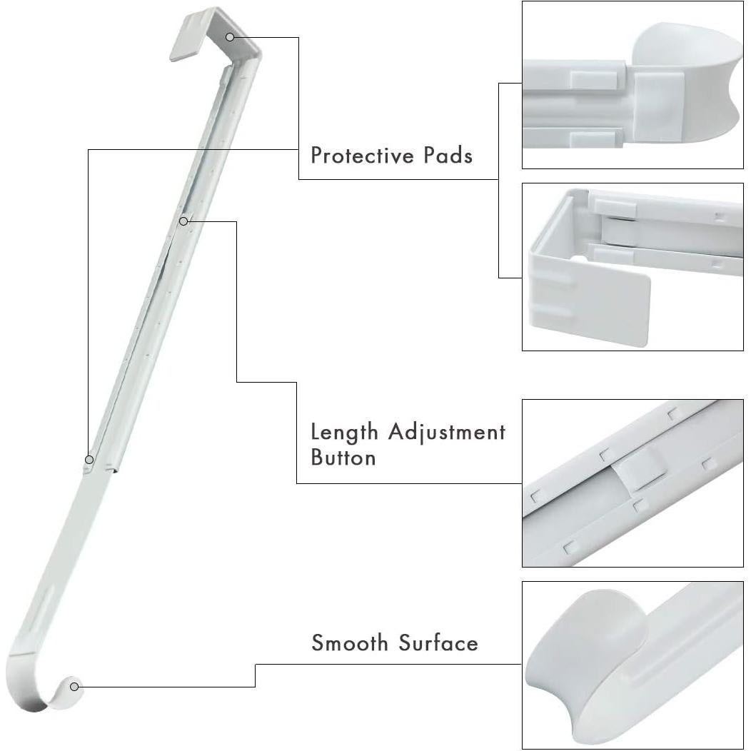 Colgador de Corona Ajustable LBSUN Blanco 38-63.5 cm 20 lbs