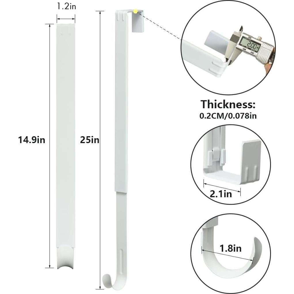 Colgador de Corona Ajustable LBSUN Blanco 38-63.5 cm 20 lbs