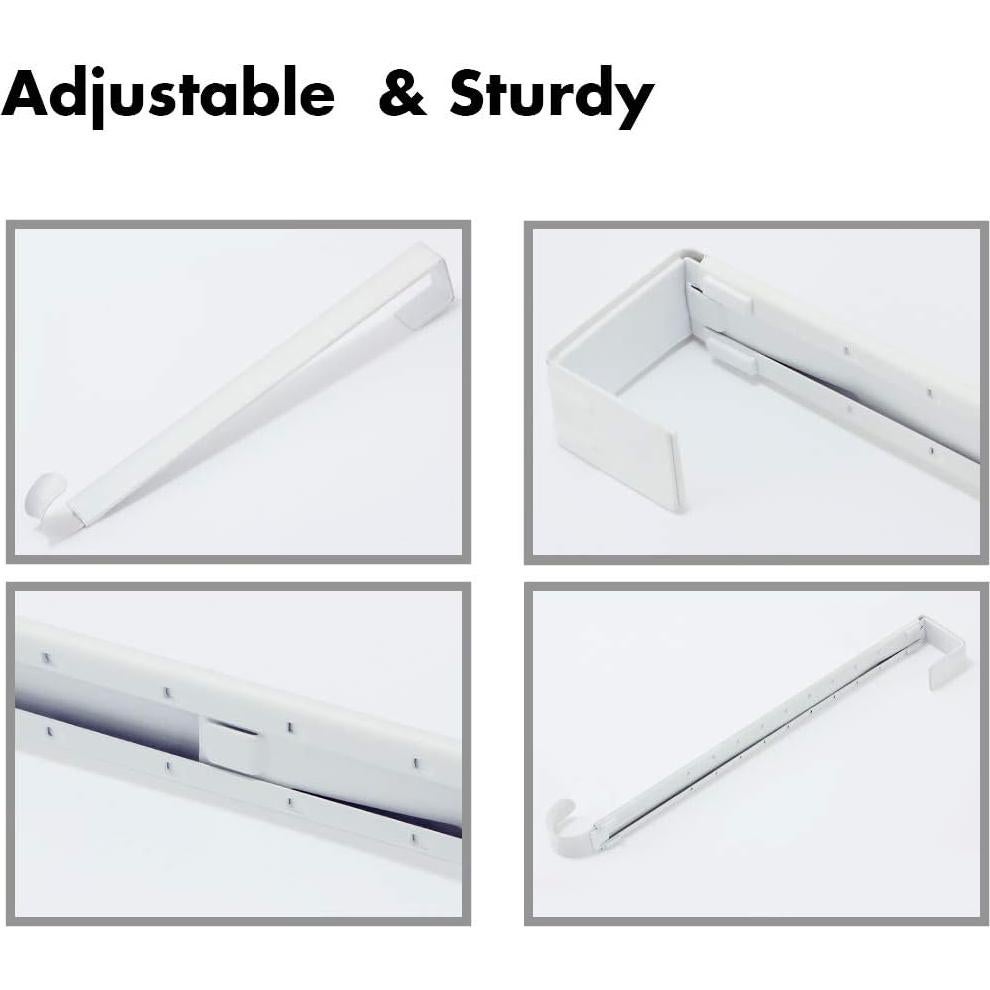 Colgador de Corona Ajustable LBSUN Blanco 38-63.5 cm 20 lbs