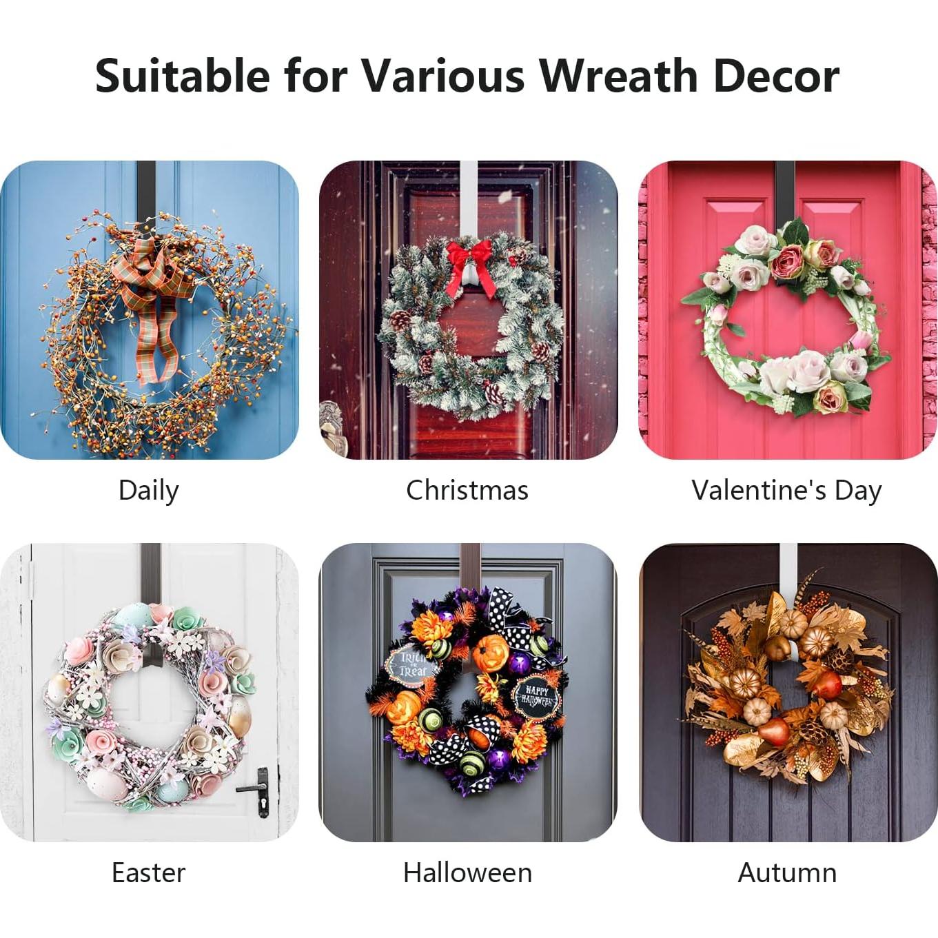 Colgador de Corona Ajustable LBSUN Blanco 38-63.5 cm 20 lbs