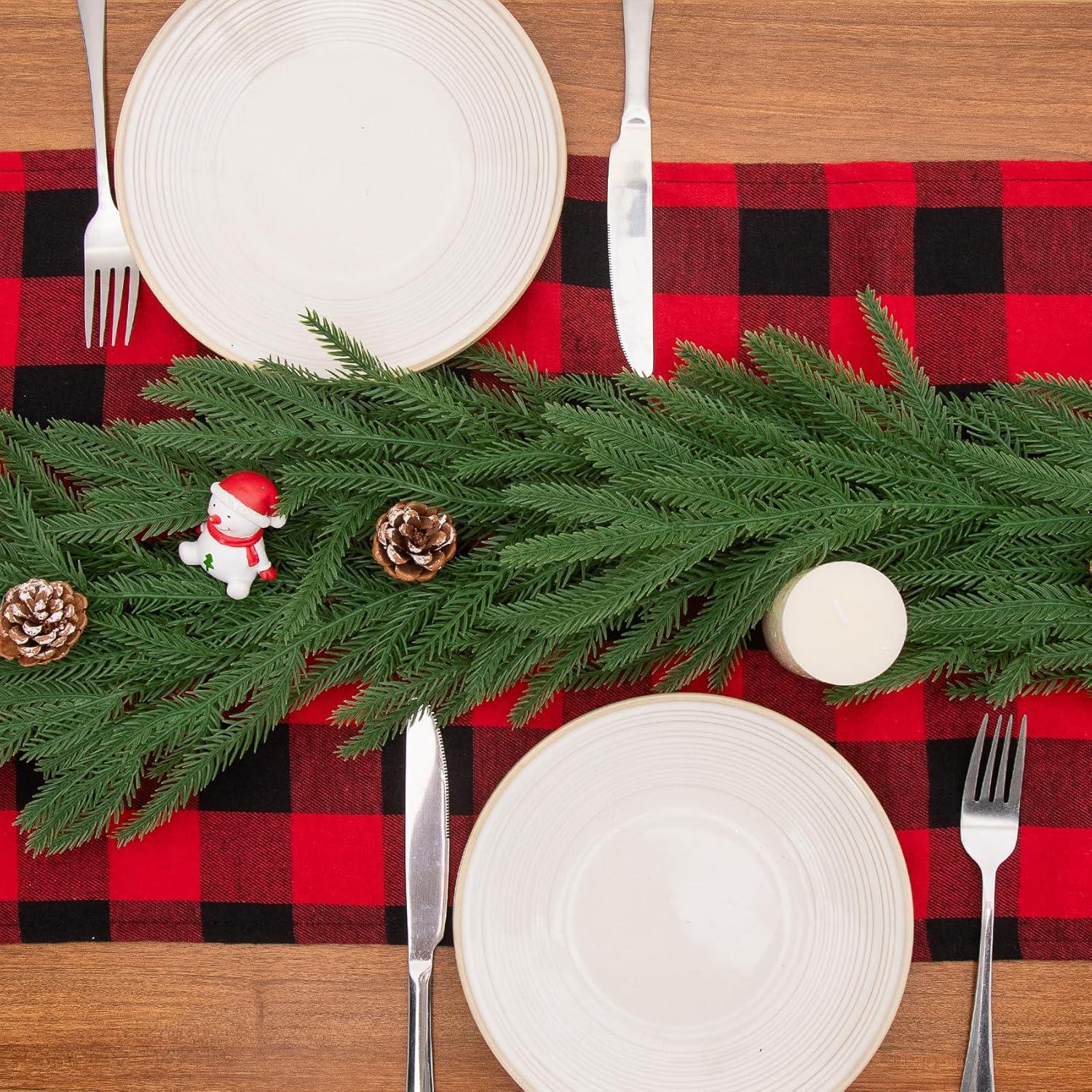 Guirnalda de Pino Norfolk 2.74 m Bassion para Navidad