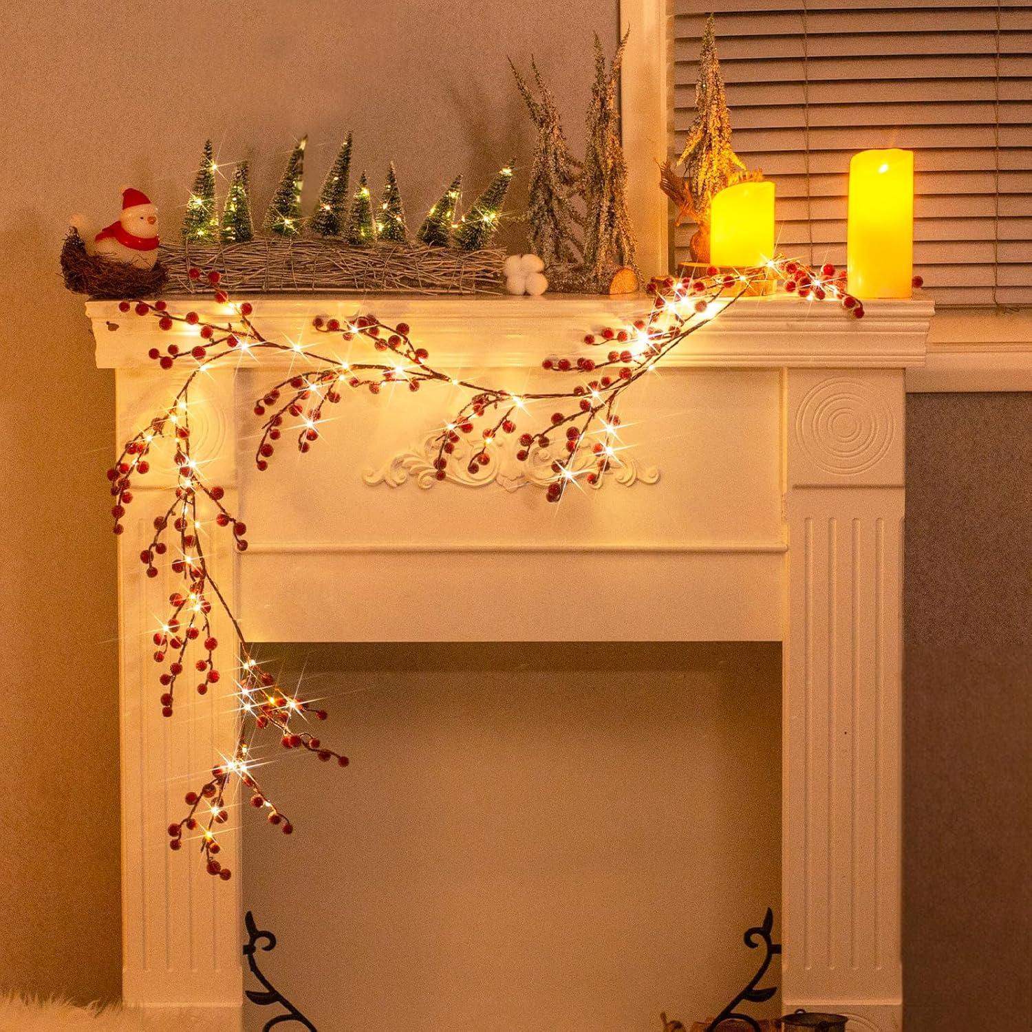 Guirnalda de Navidad Vanthylit 1.83 m con Luces y Temporizador