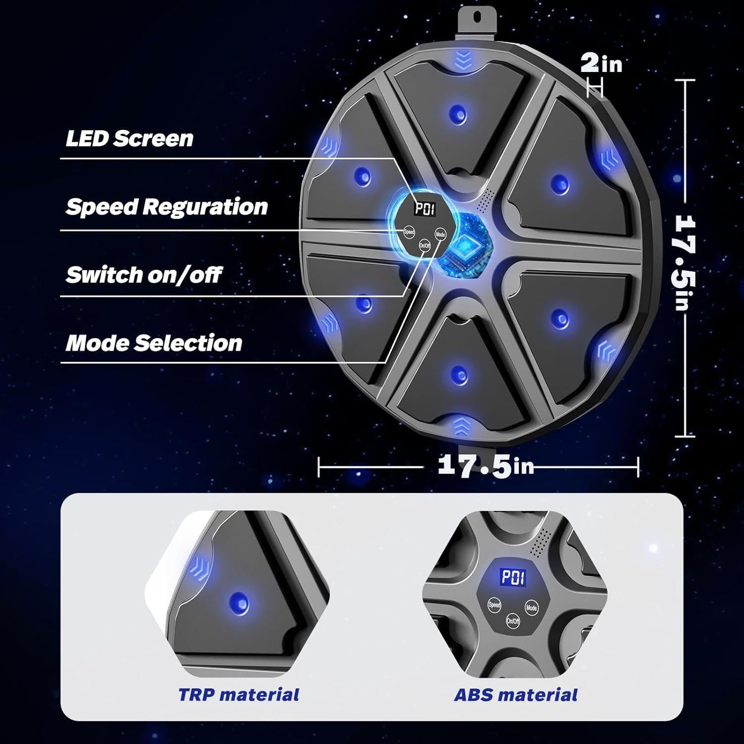 Máquina de Boxeo Musical NIBBaNACAL con Guantes y LED