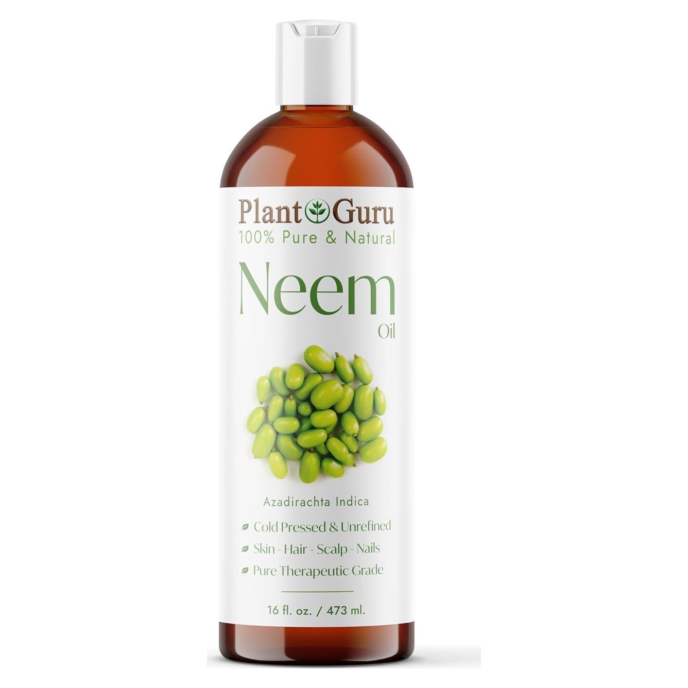 Aceite de Neem 473 ml - 100% Puro y Natural - Nutritivo para Piel y Cabello