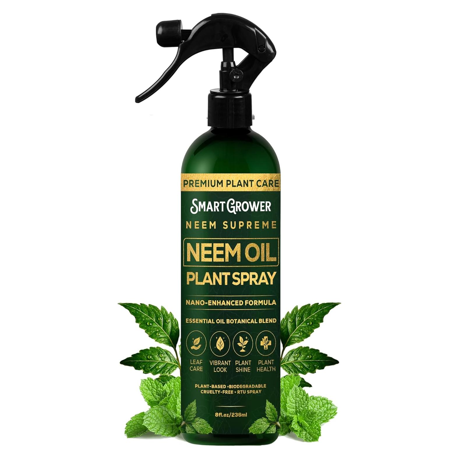 Rocío de Aceite de Neem Smart Grower 240 ml para Plantas