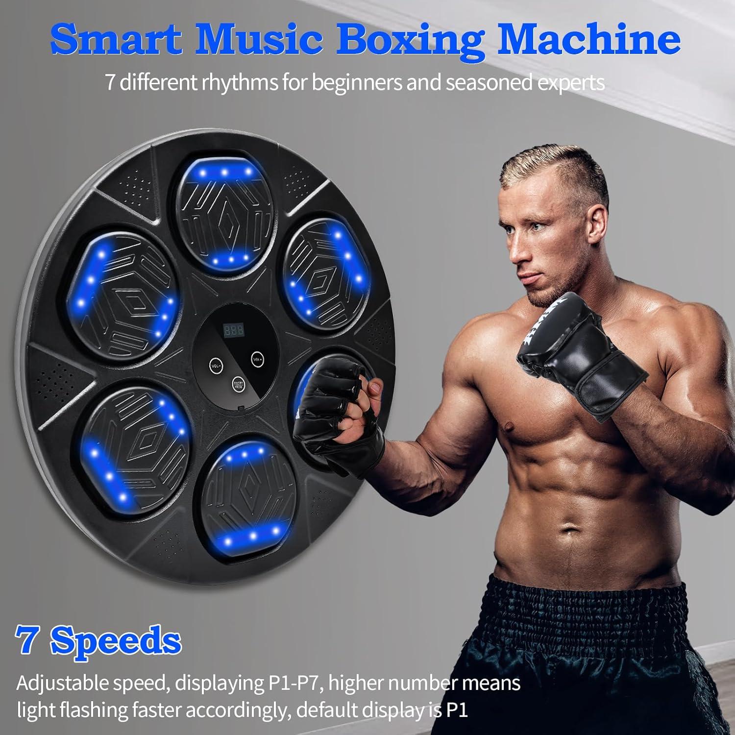 Máquina de Boxeo Musical SIALUX con Guantes y Bluetooth