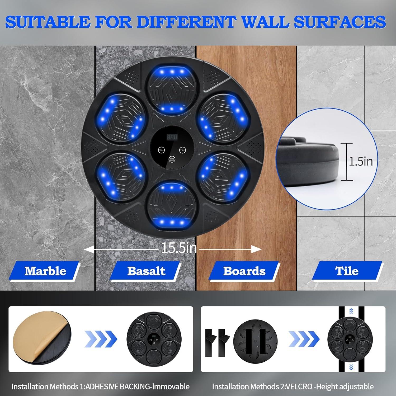 Máquina de Boxeo Musical SIALUX con Guantes y Bluetooth