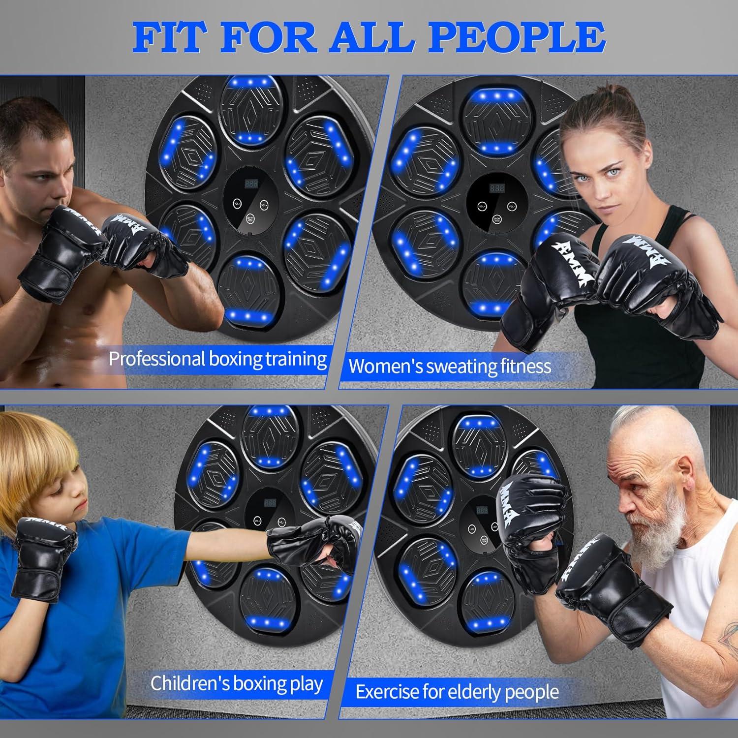 Máquina de Boxeo Musical SIALUX con Guantes y Bluetooth