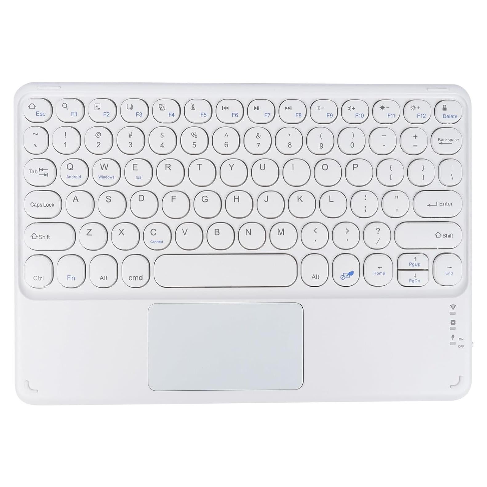Teclado Bluetooth Dtobhars 10" con Trackpad Blanco