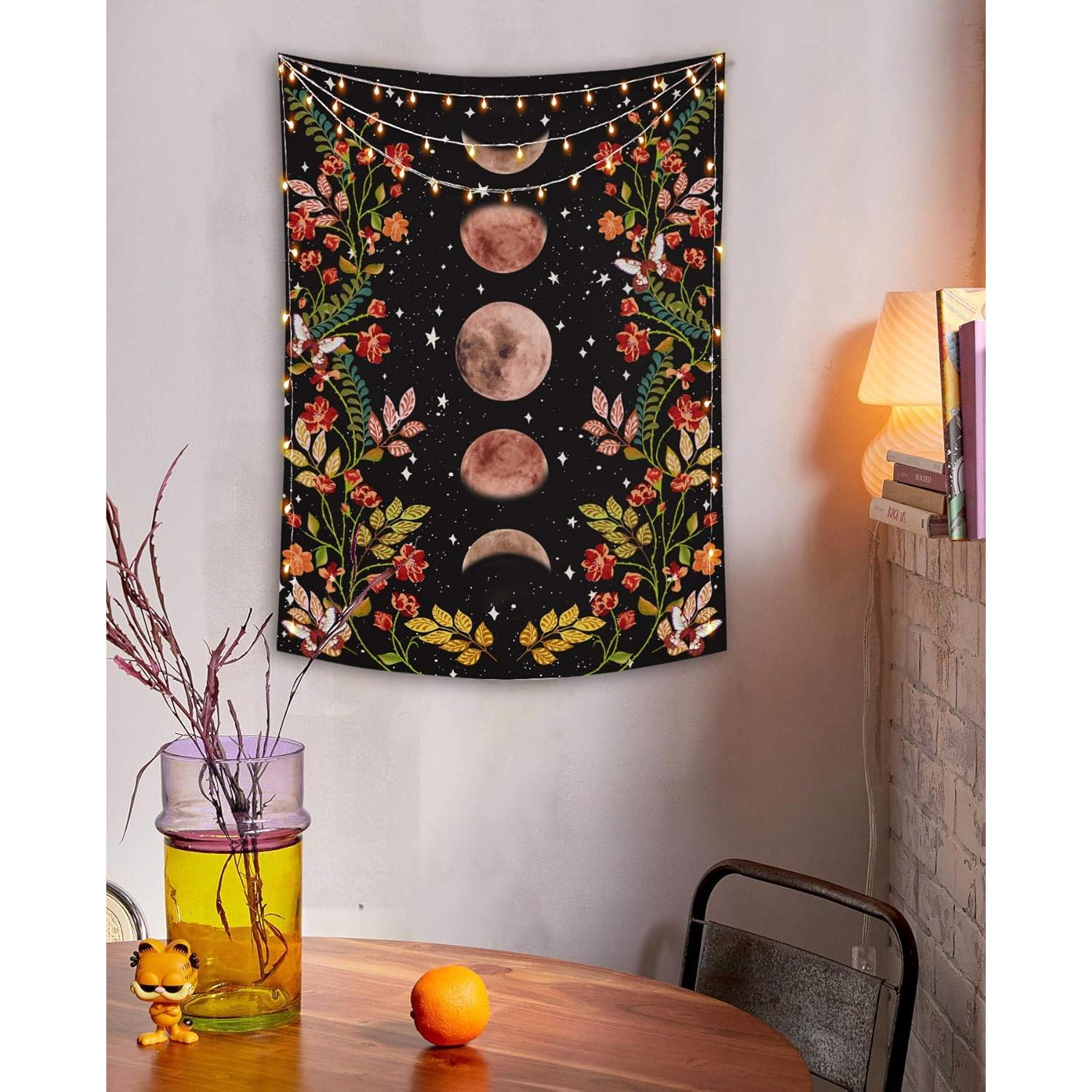 Tapiz Decorativo Lifeel Fase Lunar con Vides 121.92x91.44 cm