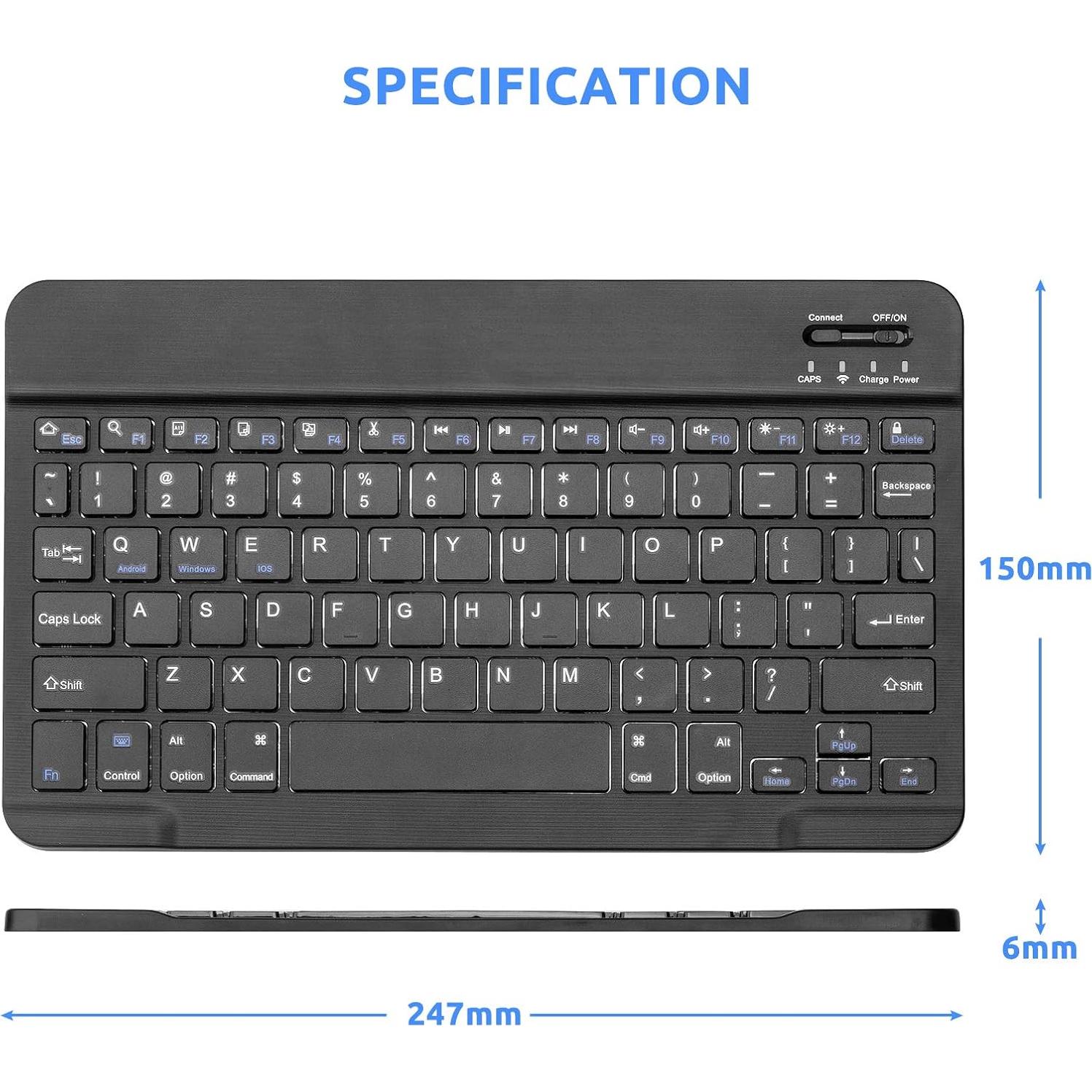 Teclado Inalámbrico EDIVIA para Samsung Galaxy Tab S7/S8 - Bluetooth