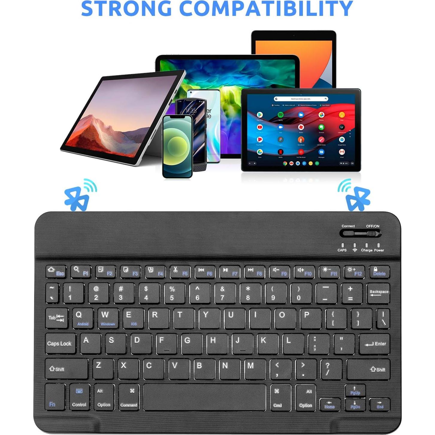 Teclado Inalámbrico EDIVIA para Samsung Galaxy Tab S7/S8 - Bluetooth