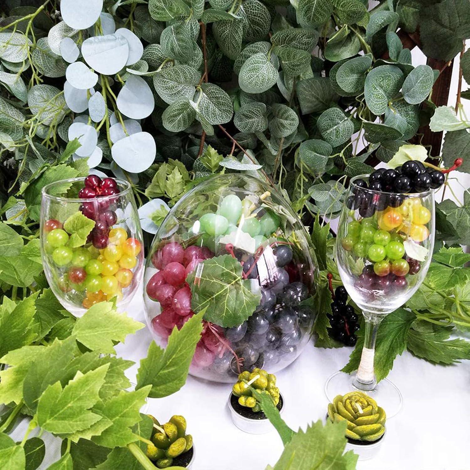 5 Racimos de Uvas Artificiales Genérico - Decoración Realista