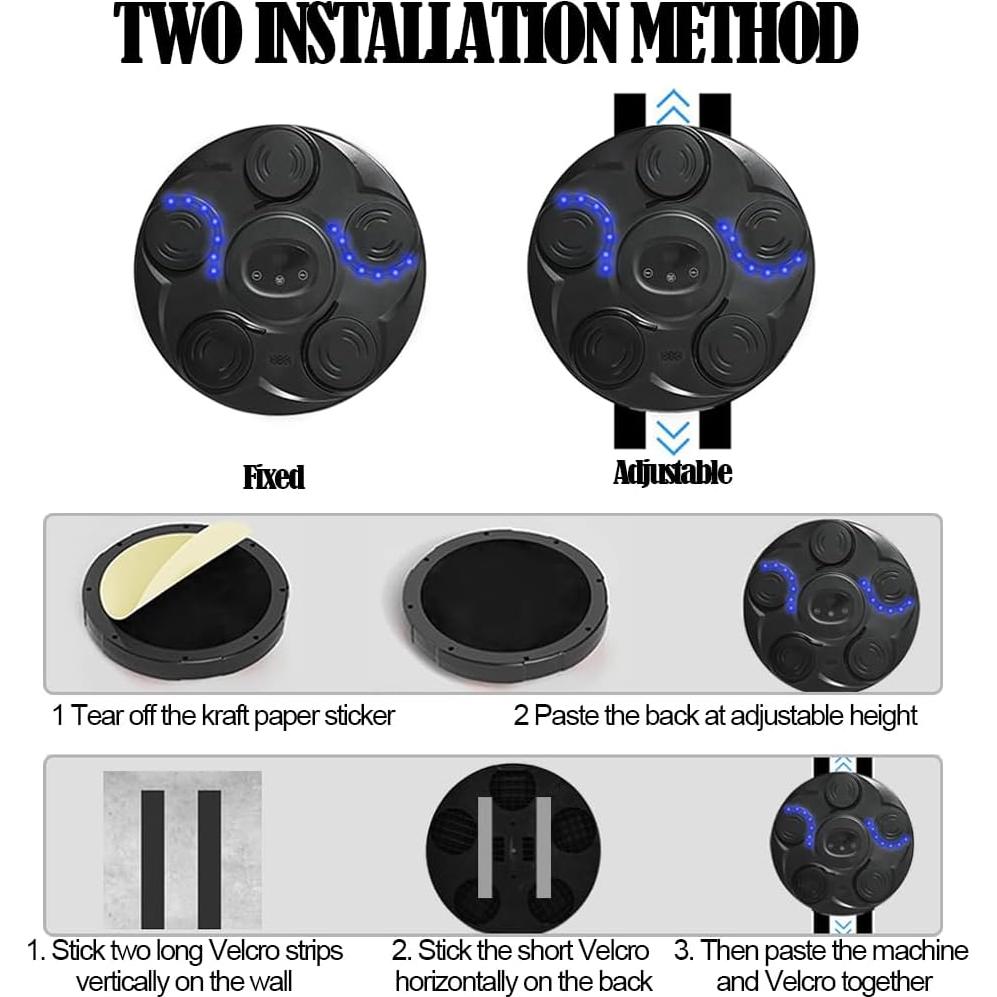 Máquina de Boxeo Musical RIAMTGCX 24001 Pared Bluetooth