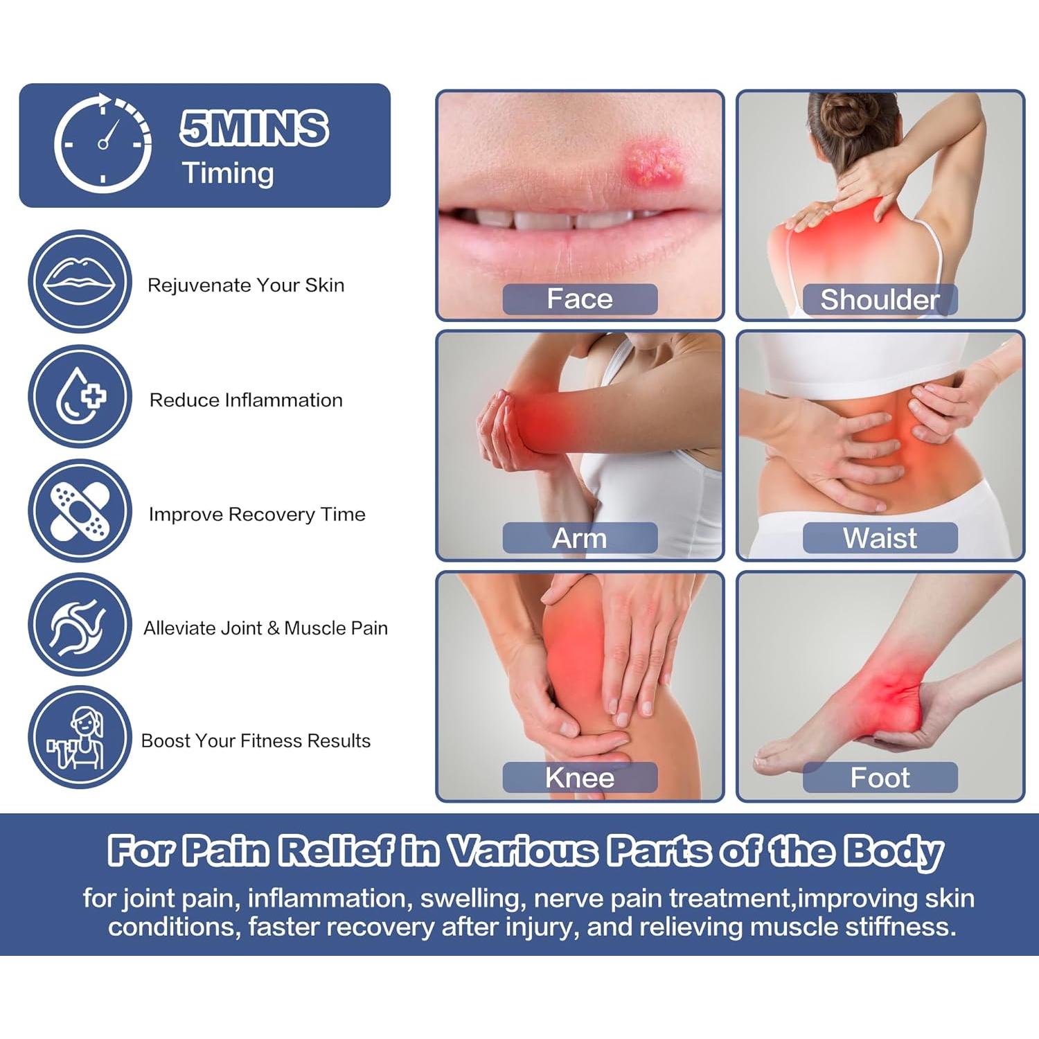 Dispositivo Terapia Luz Roja Aswaysun Alivio Dolor 21x11cm