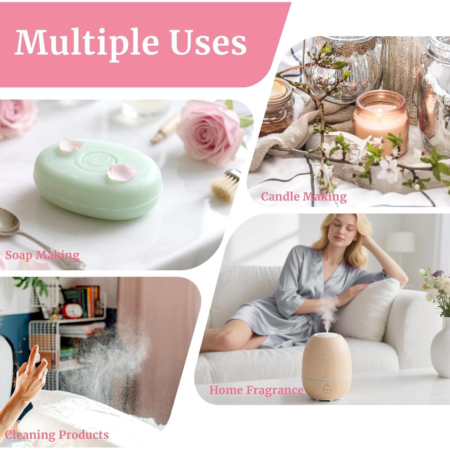 Aceites Esenciales Aromtopia Flores 6x10ml - Lavanda, Rosa, Jazmín