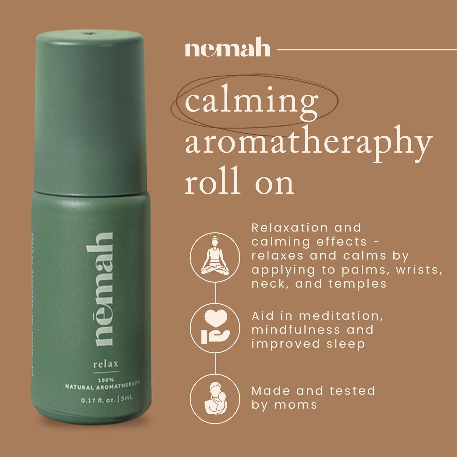 Roll On Aromaterapia Calmante Nēmah 5 ml - Vegano y Libre de Crueldad
