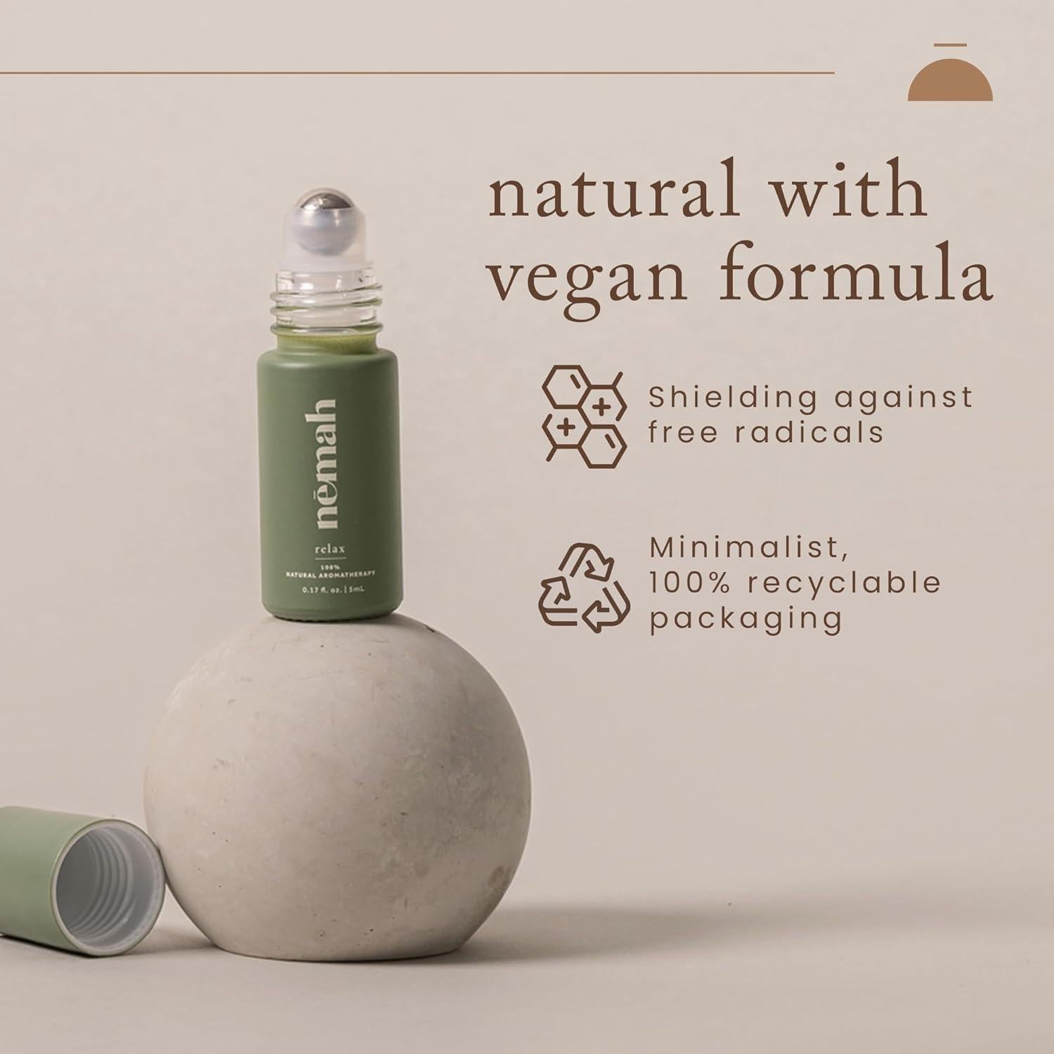 Roll On Aromaterapia Calmante Nēmah 5 ml - Vegano y Libre de Crueldad
