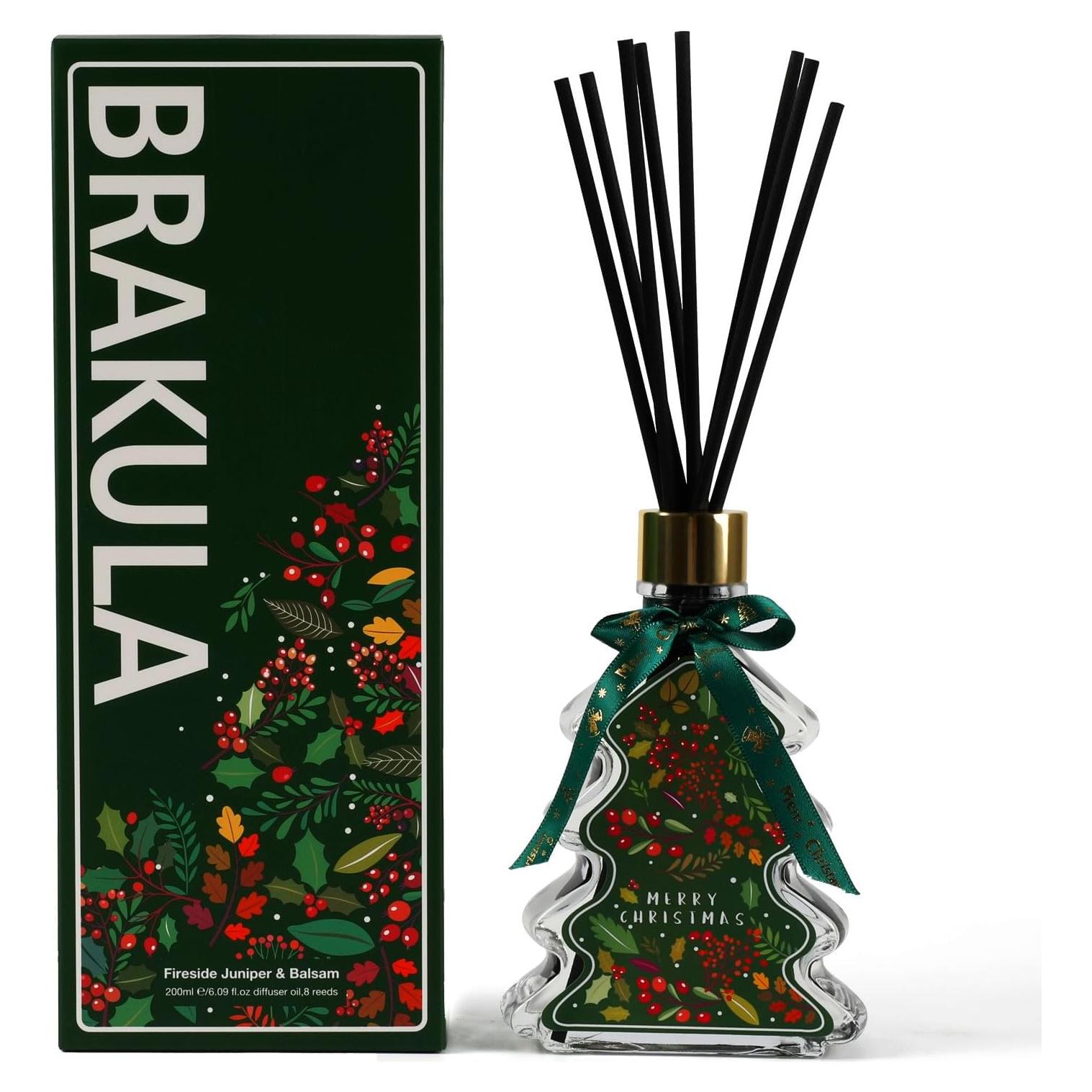 Difusor de Varitas Brakula Navidad Aroma Enebro y Balsamo