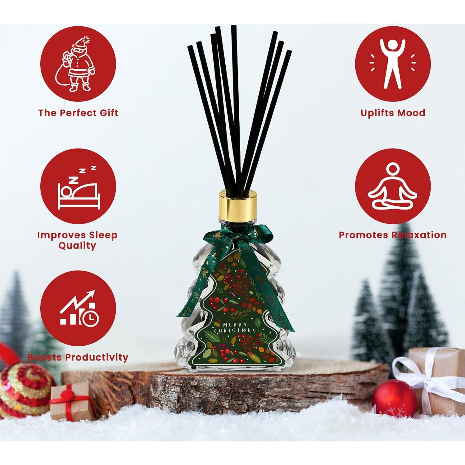 Difusor de Varitas Brakula Navidad Aroma Enebro y Balsamo