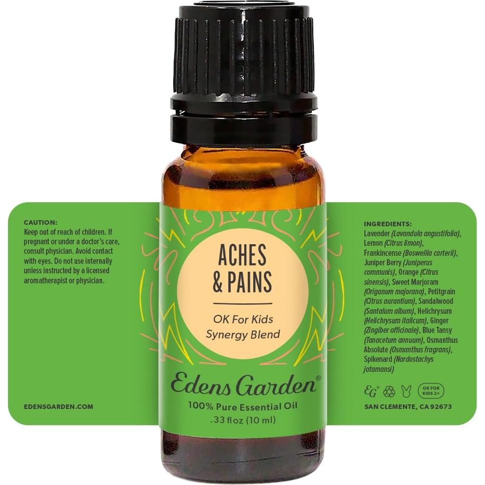 Aceite Esencial Aches & Pains Edens Garden 10 ml 100% Puro