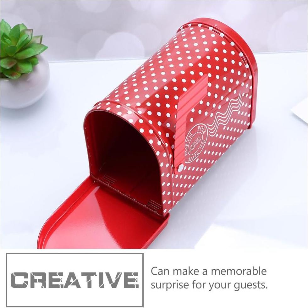 Caja de Correo de Hoja de Estaño DOITOOL 2Pcs Navidad 13x8x9.5cm