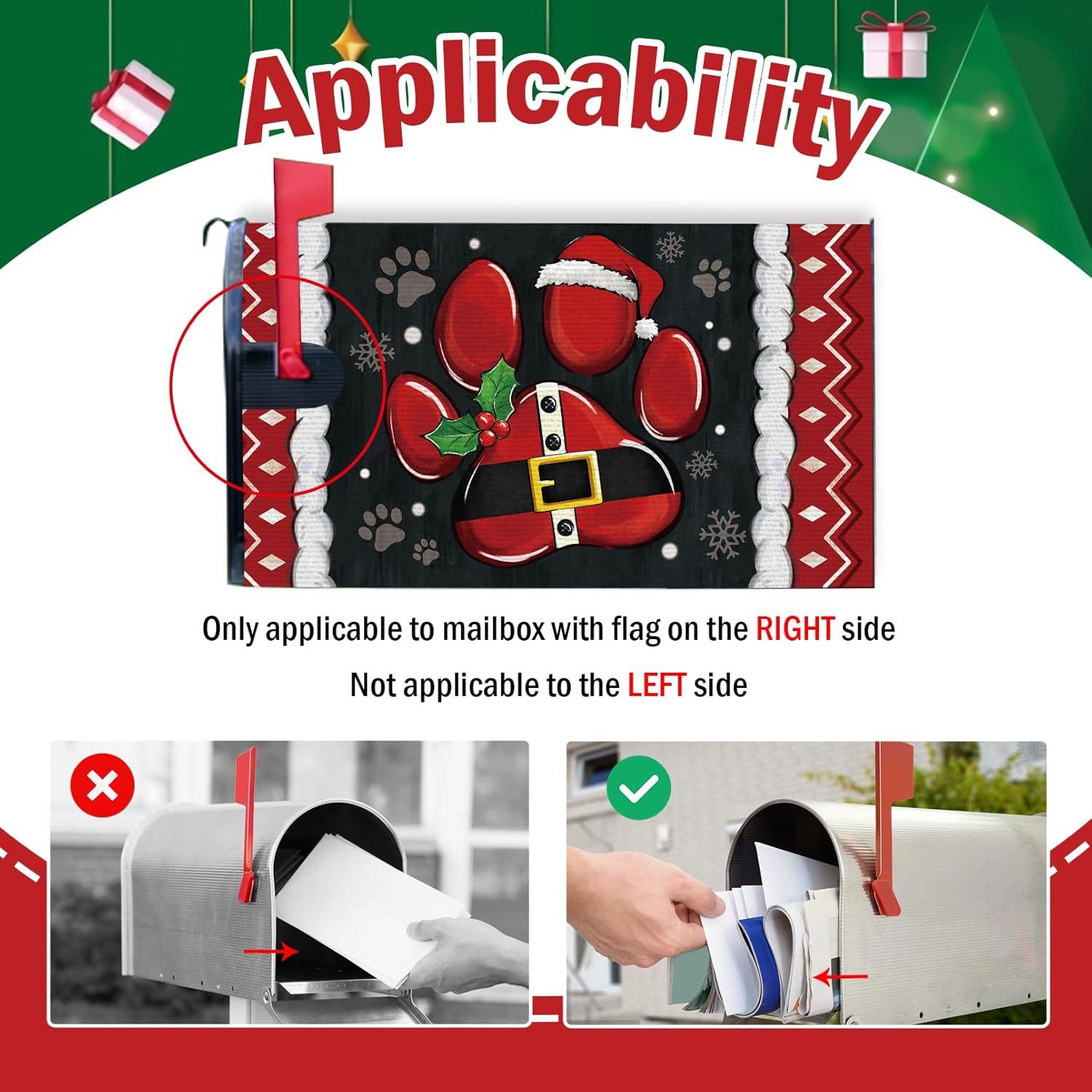 Cubierta de Buzón FBCOO Navidad para Mascotas 53x48 cm