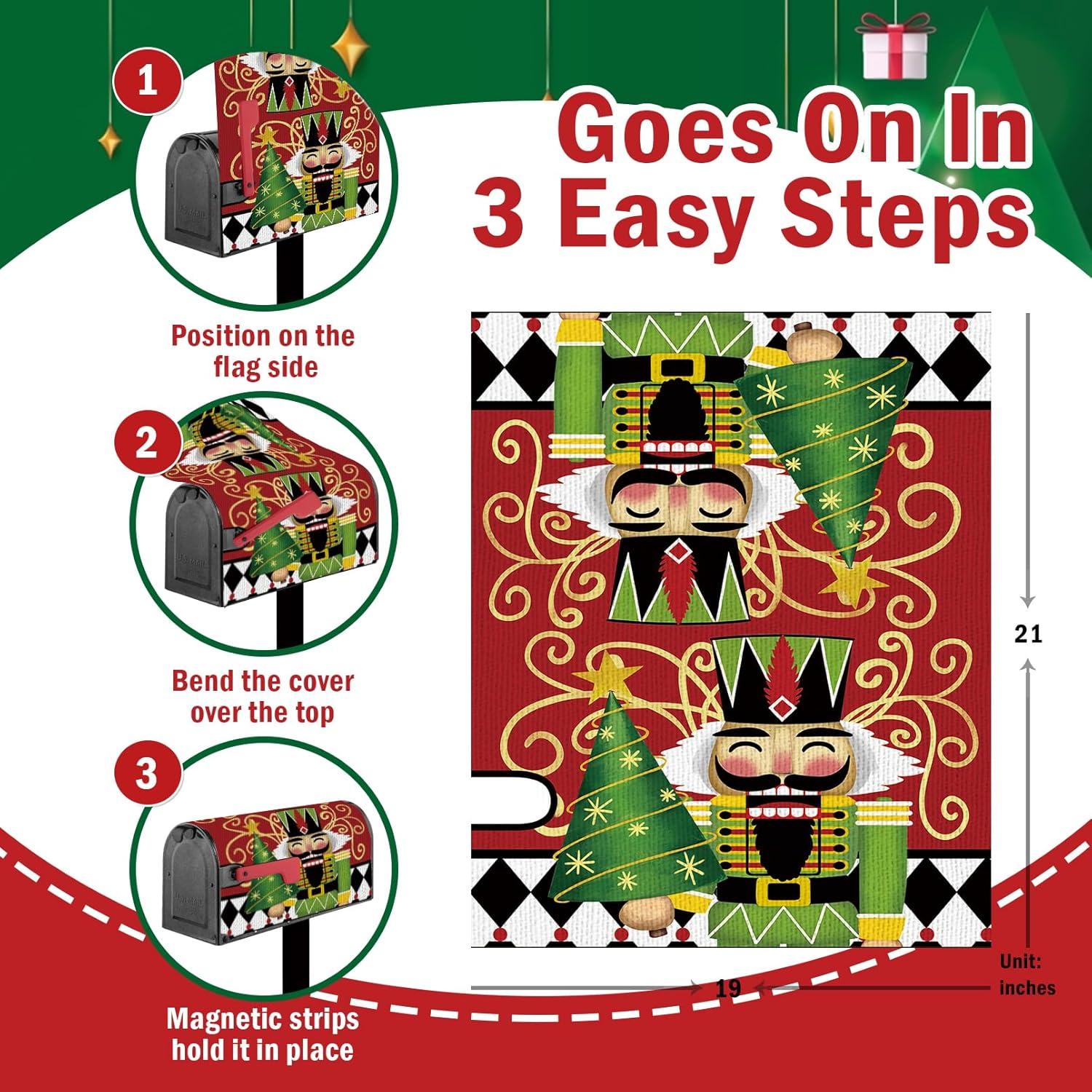 Cubierta de Buzón Magnética FBCOO Cascanueces Navidad 52.1x45.7cm