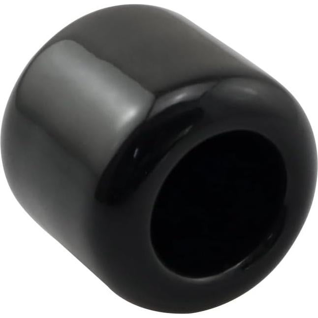 5 Soportes de Vela de Cerámica Negra para Rituales 1.8 cm