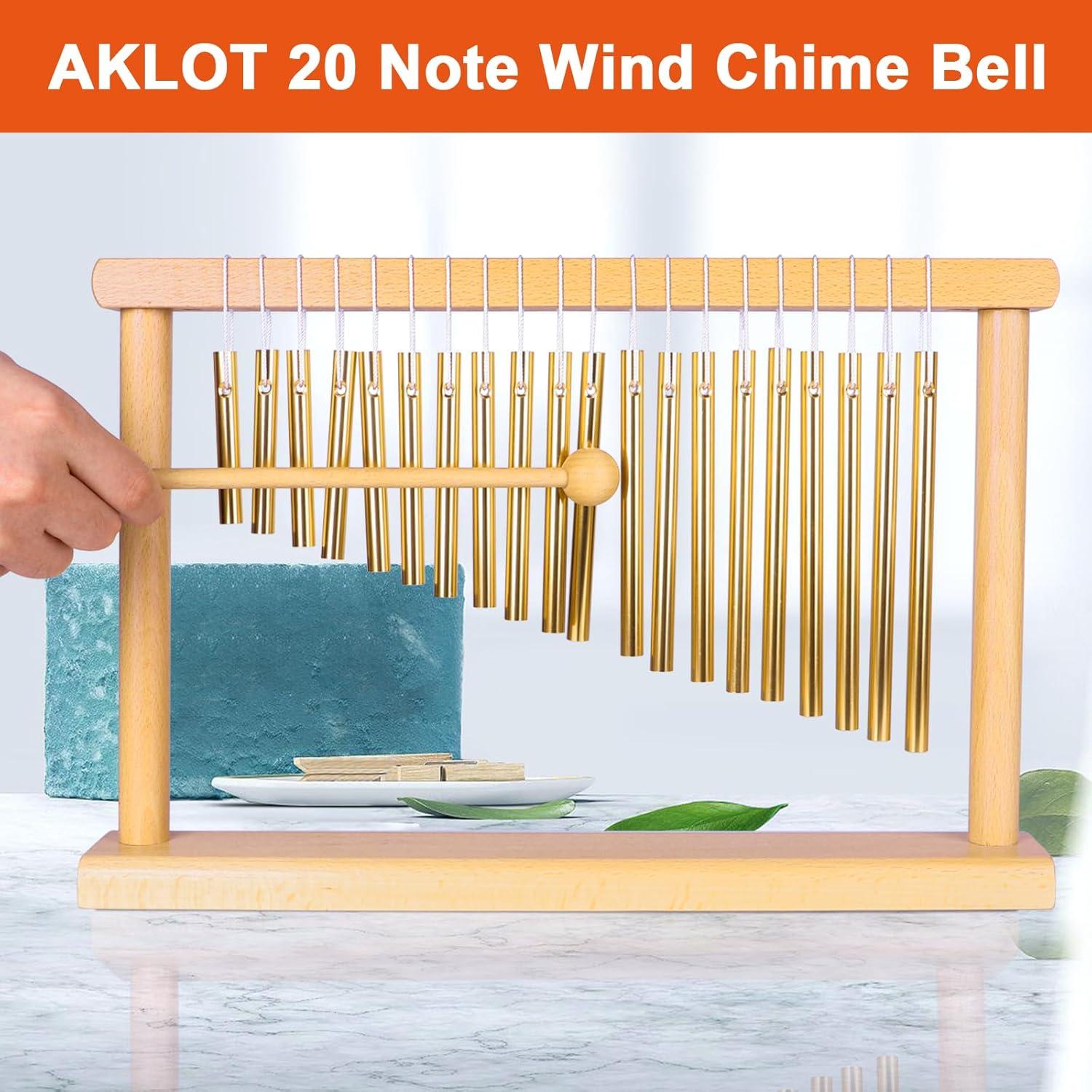 Campanas de Sanación AKLOT 20 Notas Oro - Instrumento Musical