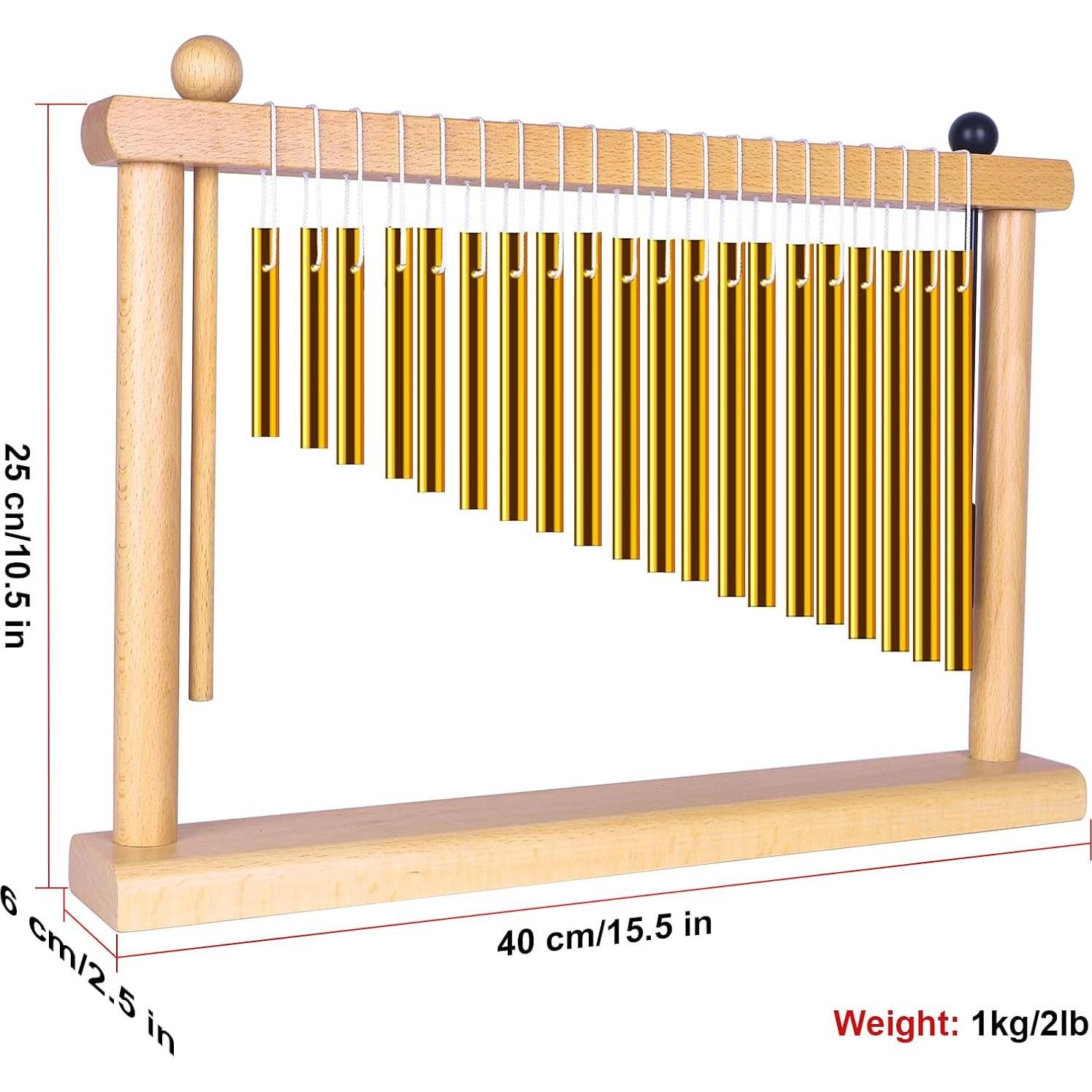 Campanas de Sanación AKLOT 20 Notas Oro - Instrumento Musical