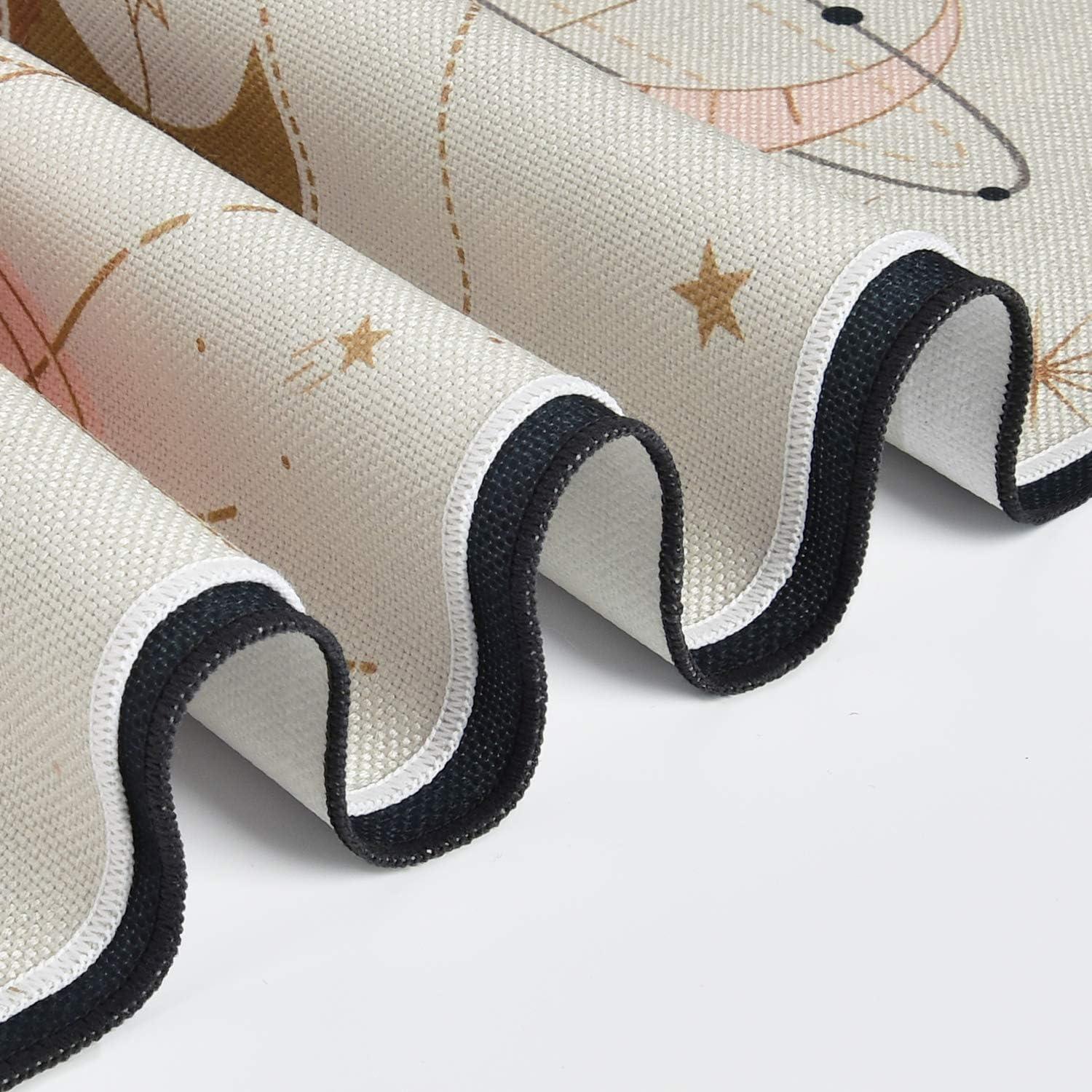 Tapiz Bohemio de Fase Lunar Lyacmy 130 x 32.5 cm Negro