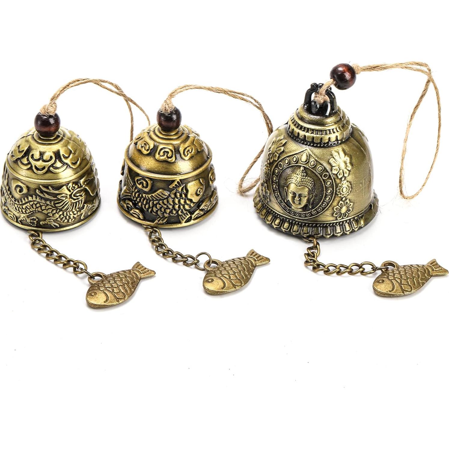 Campanas de Viento Peohud 6 Piezas Dragón Chino Vintage