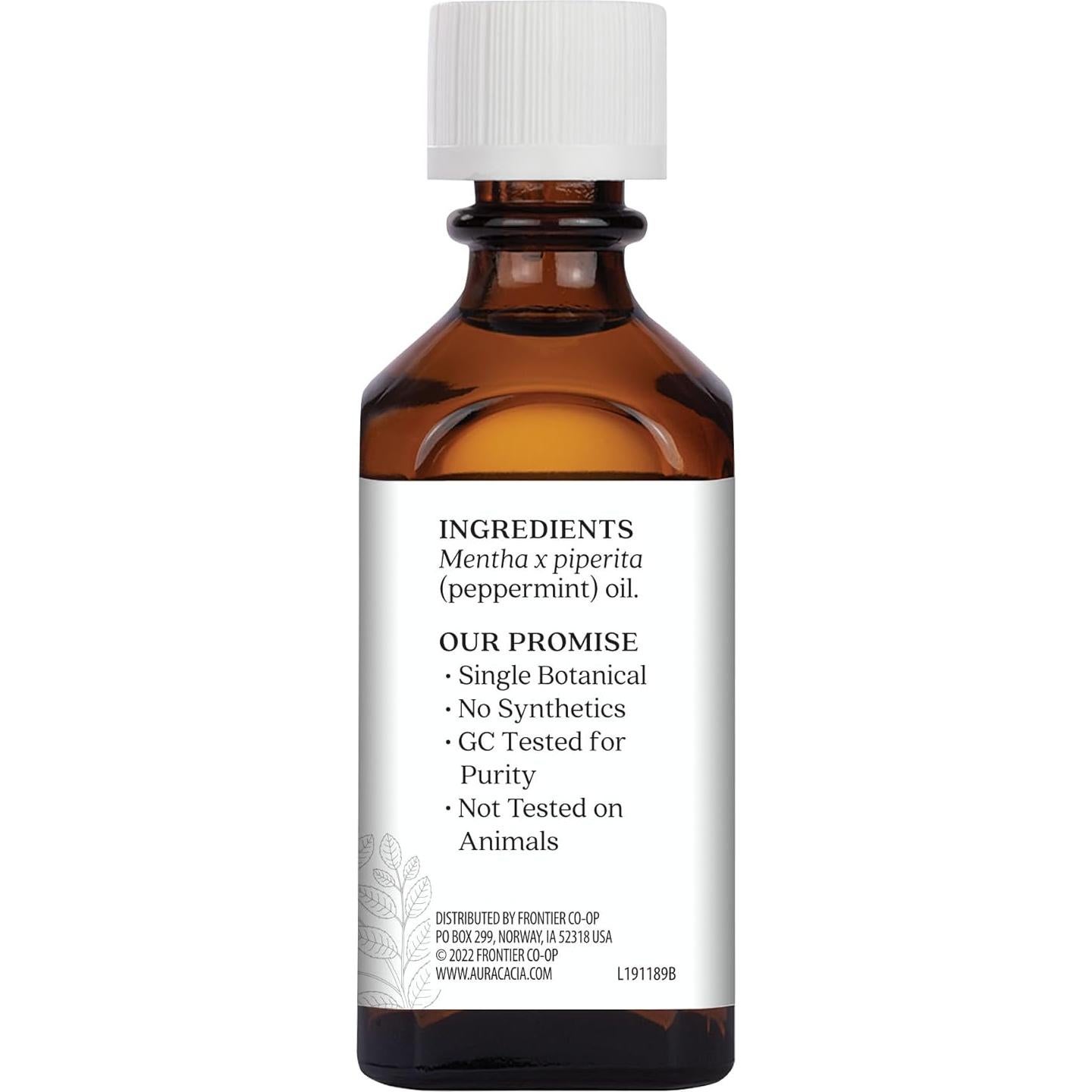 Aceite Esencial de Menta Aura Cacia 60 ml - 100% Puro