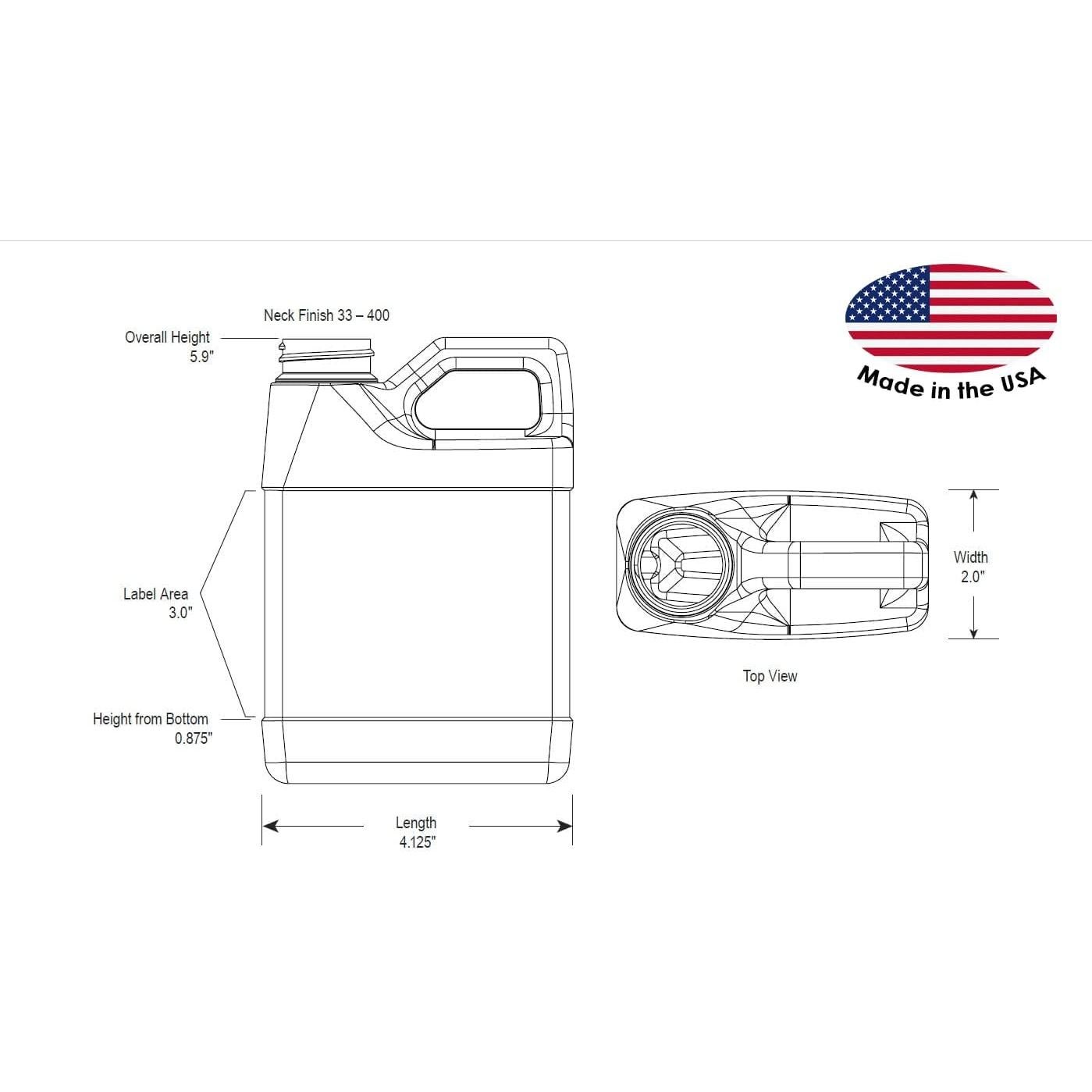 Aceite Esencial de Menta Verde WFMed - 946 ml Total - 100% Puro