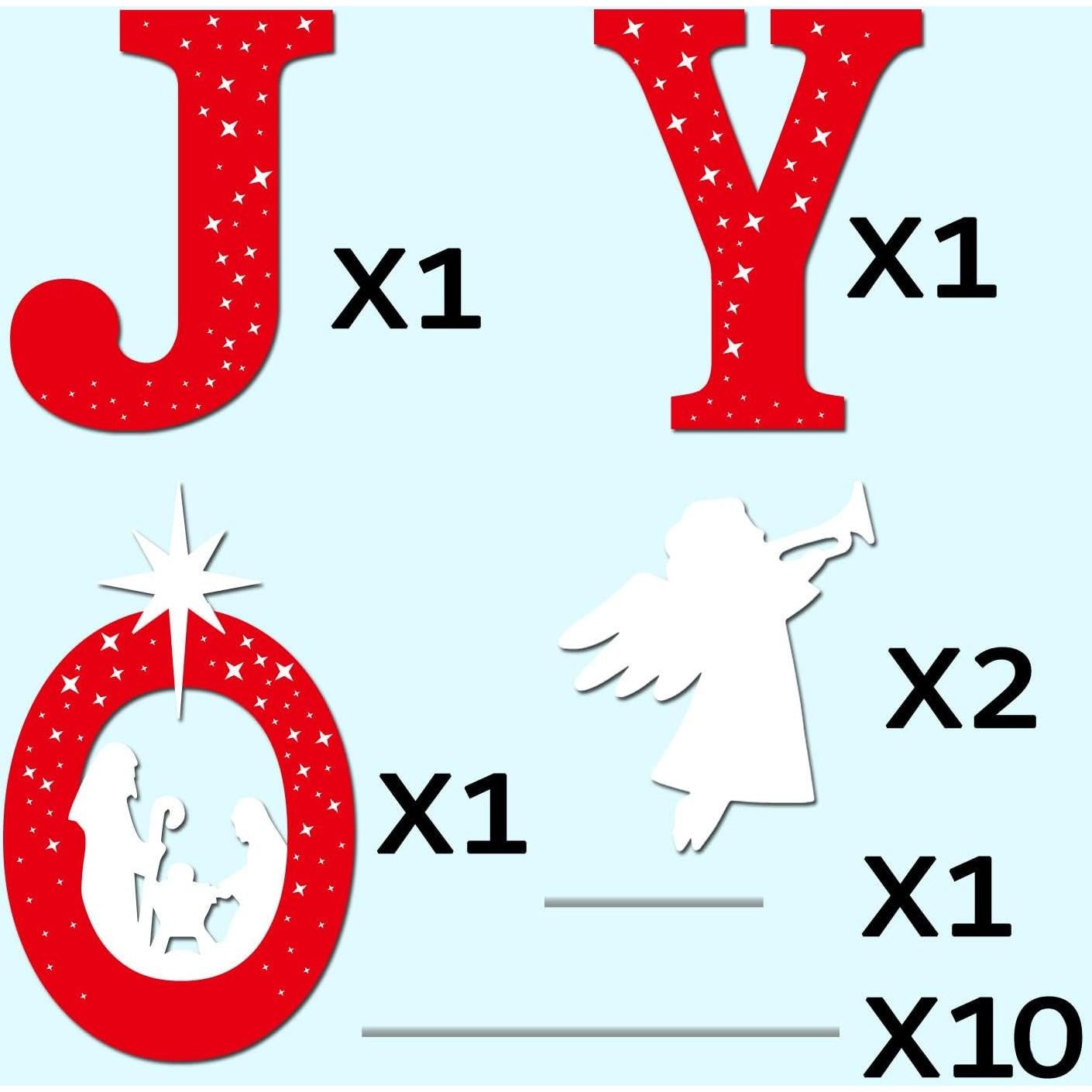 Decoraciones Navideñas al Aire Libre Joy - Natividad con Estacas