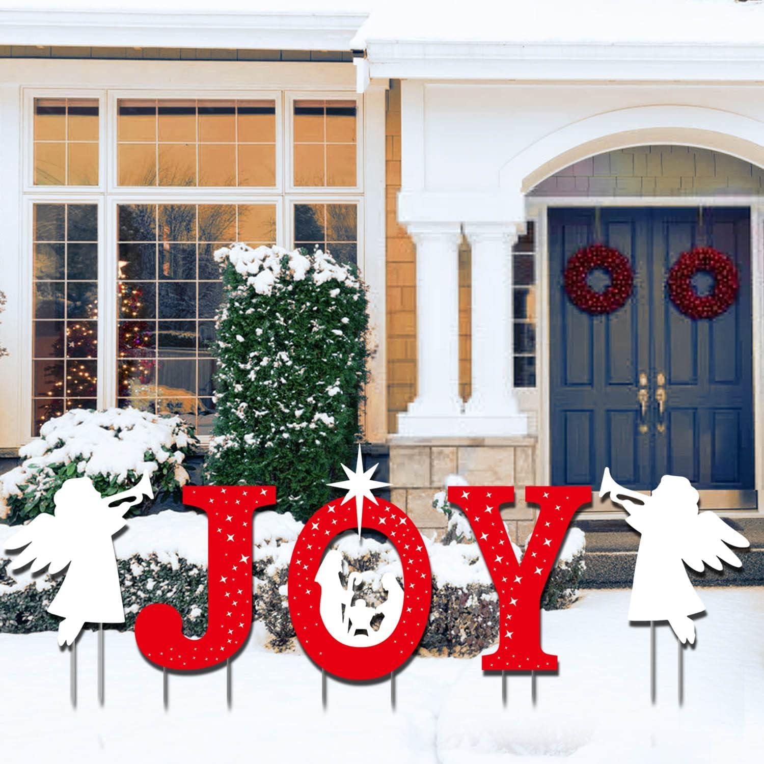 Decoraciones Navideñas al Aire Libre Joy - Natividad con Estacas