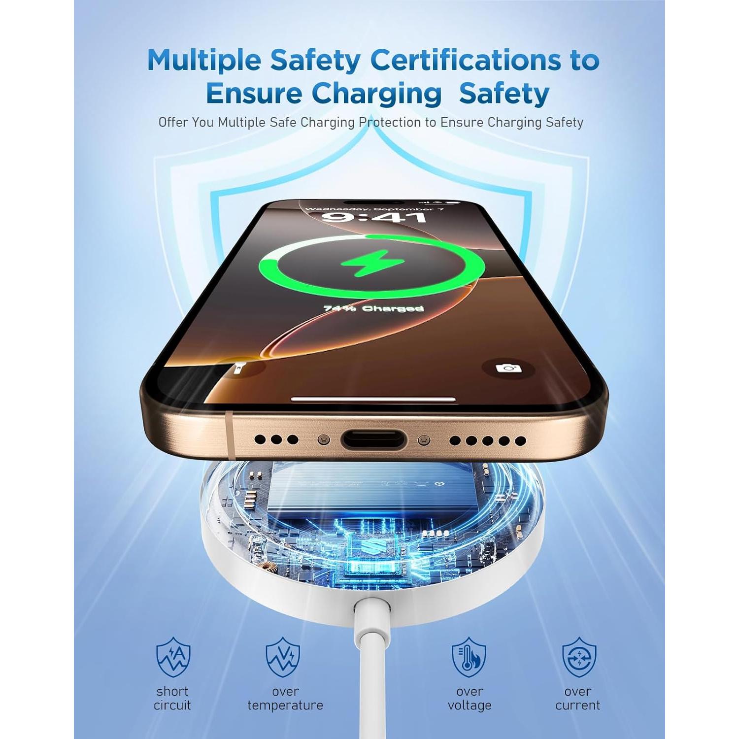 Cargador Inalámbrico Magnético Bohuma para iPhone 16/15/14/13/12