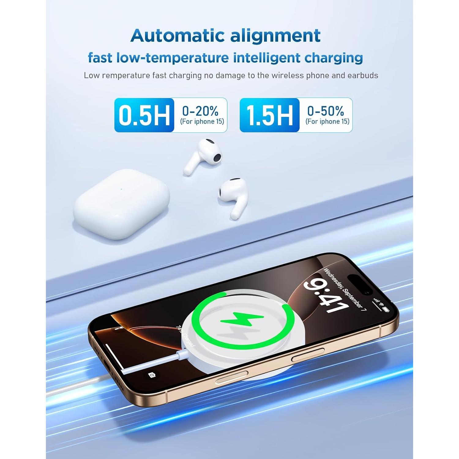 Cargador Inalámbrico Magnético Bohuma para iPhone 16/15/14/13/12