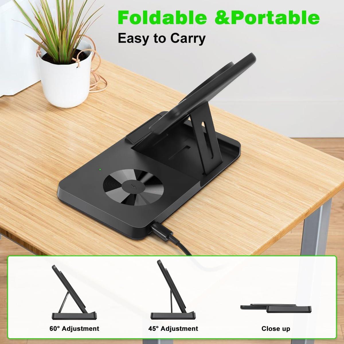 Cargador Inalámbrico 3 en 1 Dongguan para iPhone, iWatch y AirPods