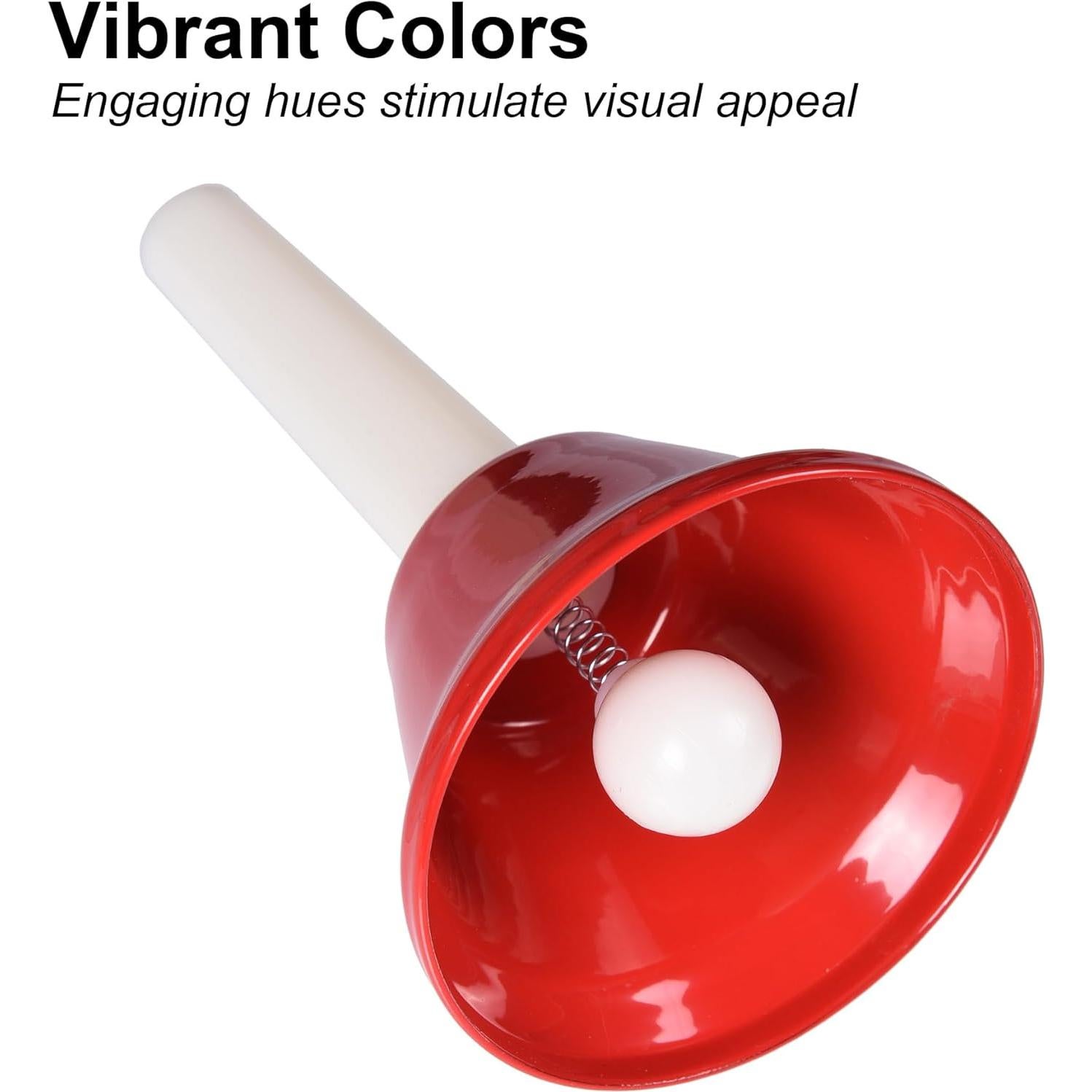 Juego de Campanas de Mano TDOCK 8 Notas Coloridas 13 cm