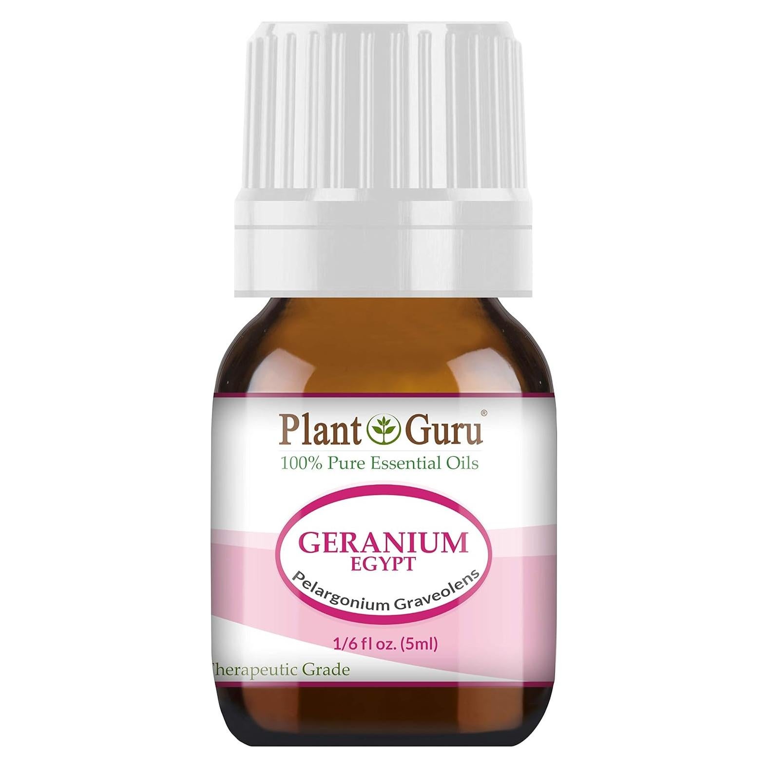 Aceite Esencial de Geranio 5 ml Plant Guru 100% Puro Terapéutico