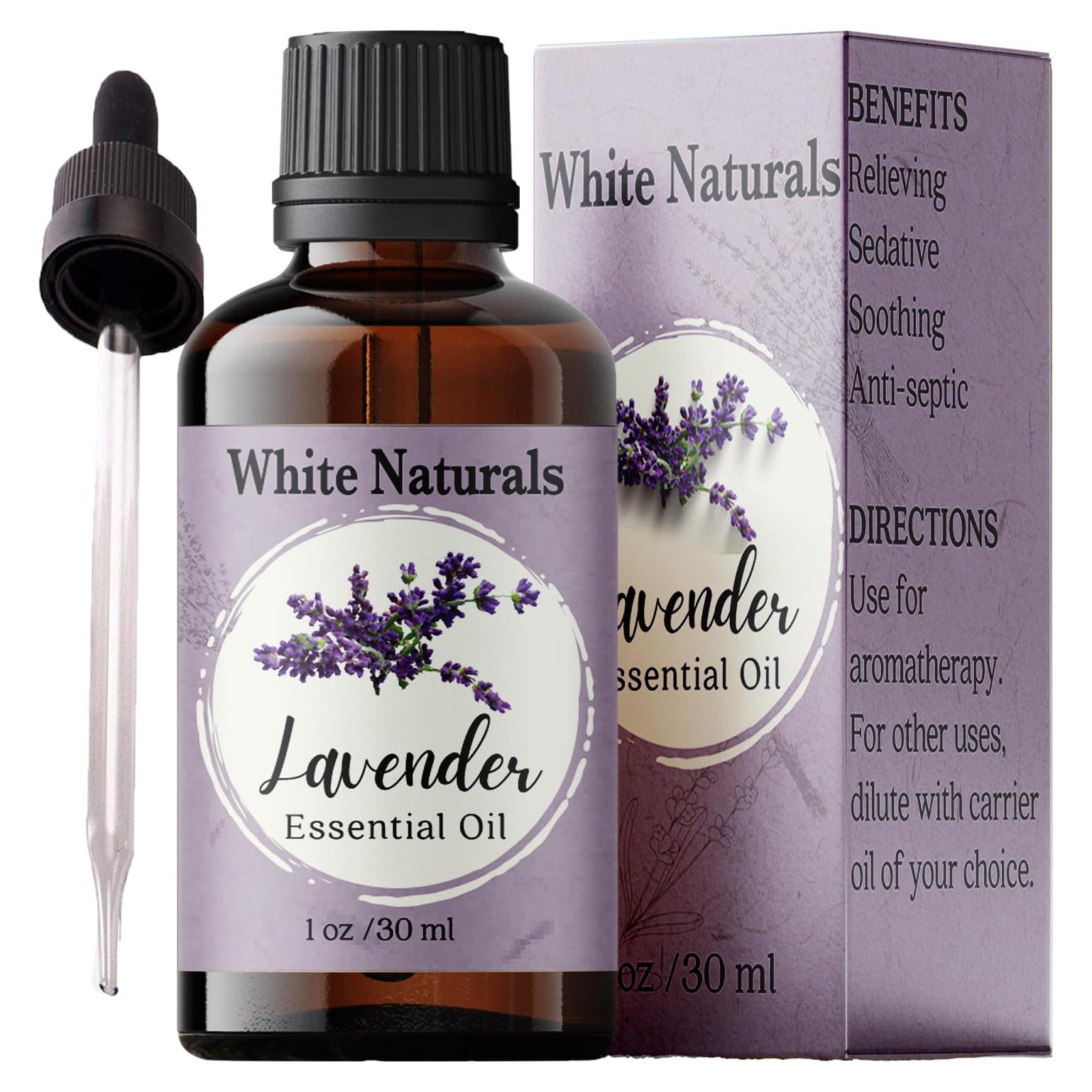 Aceite Esencial de Lavanda White Naturals 90ml - Aromaterapia y Cuidado Personal